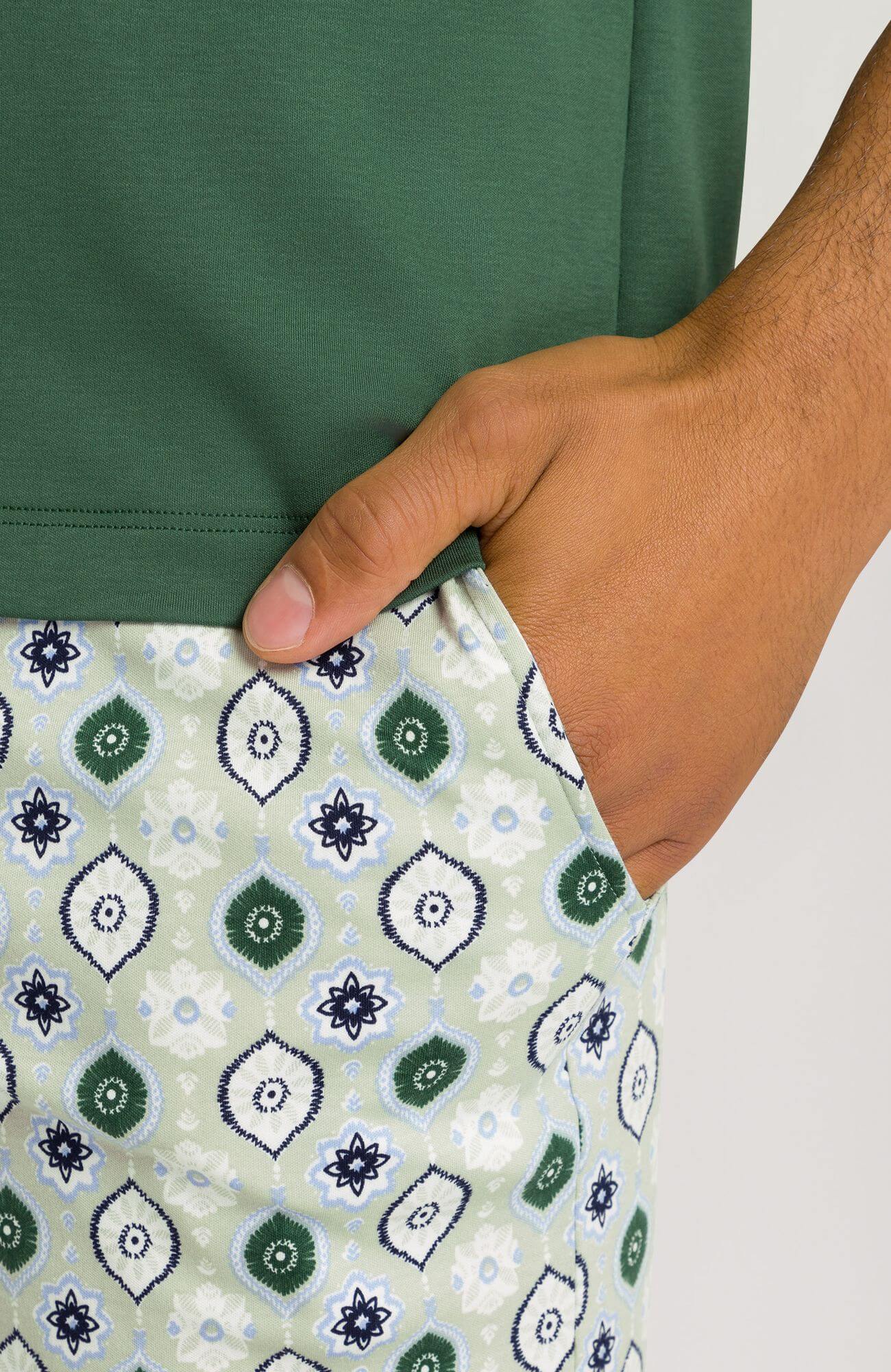 Пижама из 100% хлопка. Цвет Зеленый (071234)