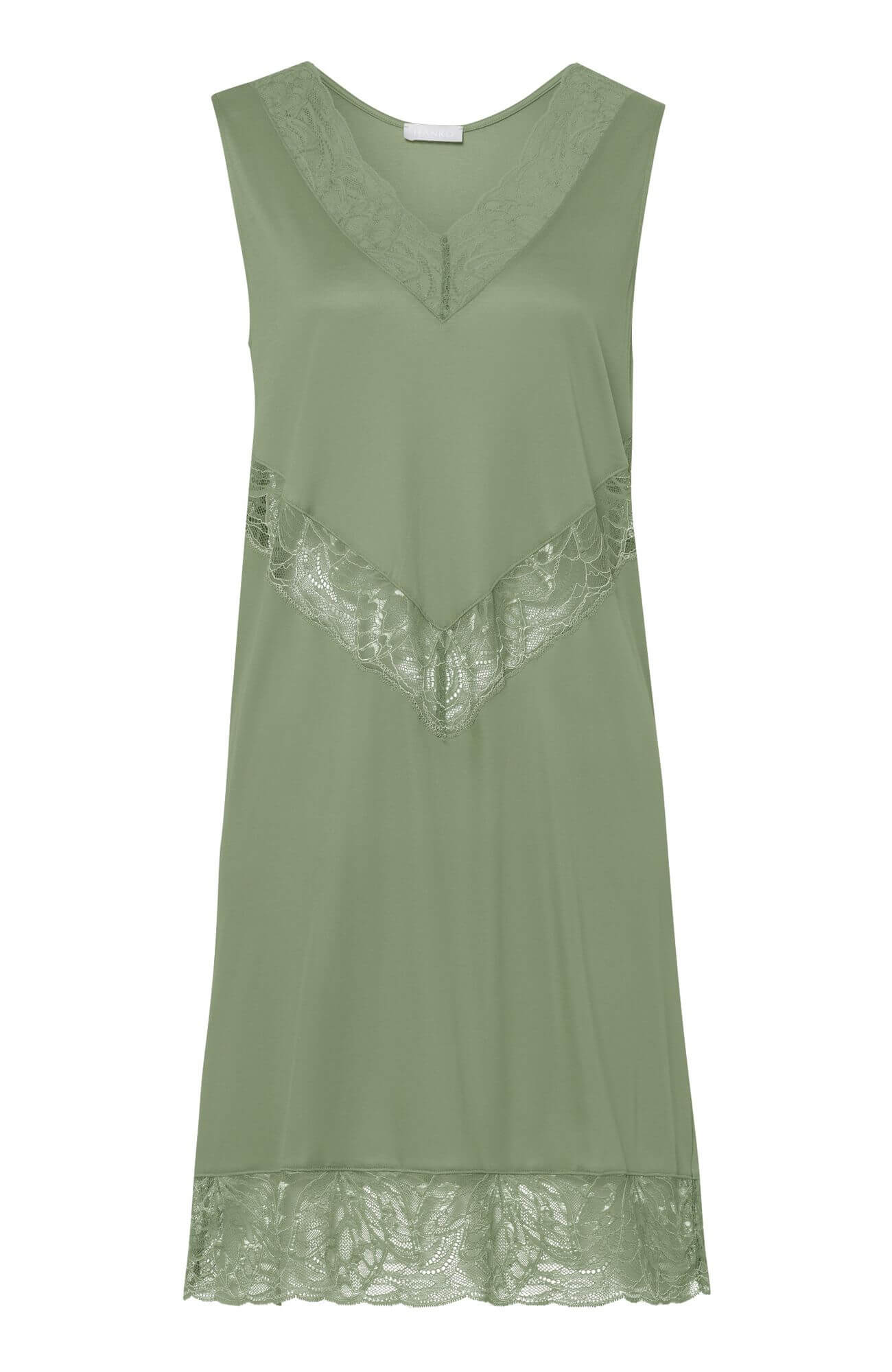 Ночная сорочка на широких бретелях. Цвет Оливковый (072718)