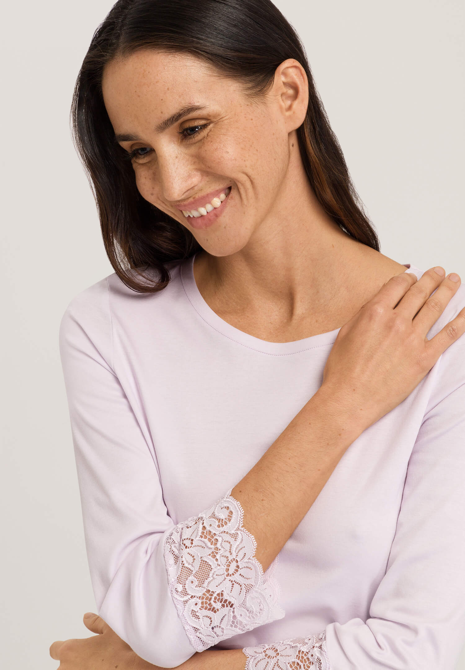 Пижама с рукавом 3/4. Цвет Пудровый (071486)