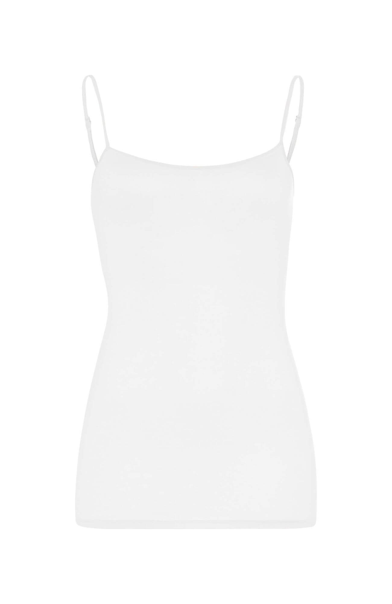 Майка на тонких бретелях. Цвет Белый (070101)