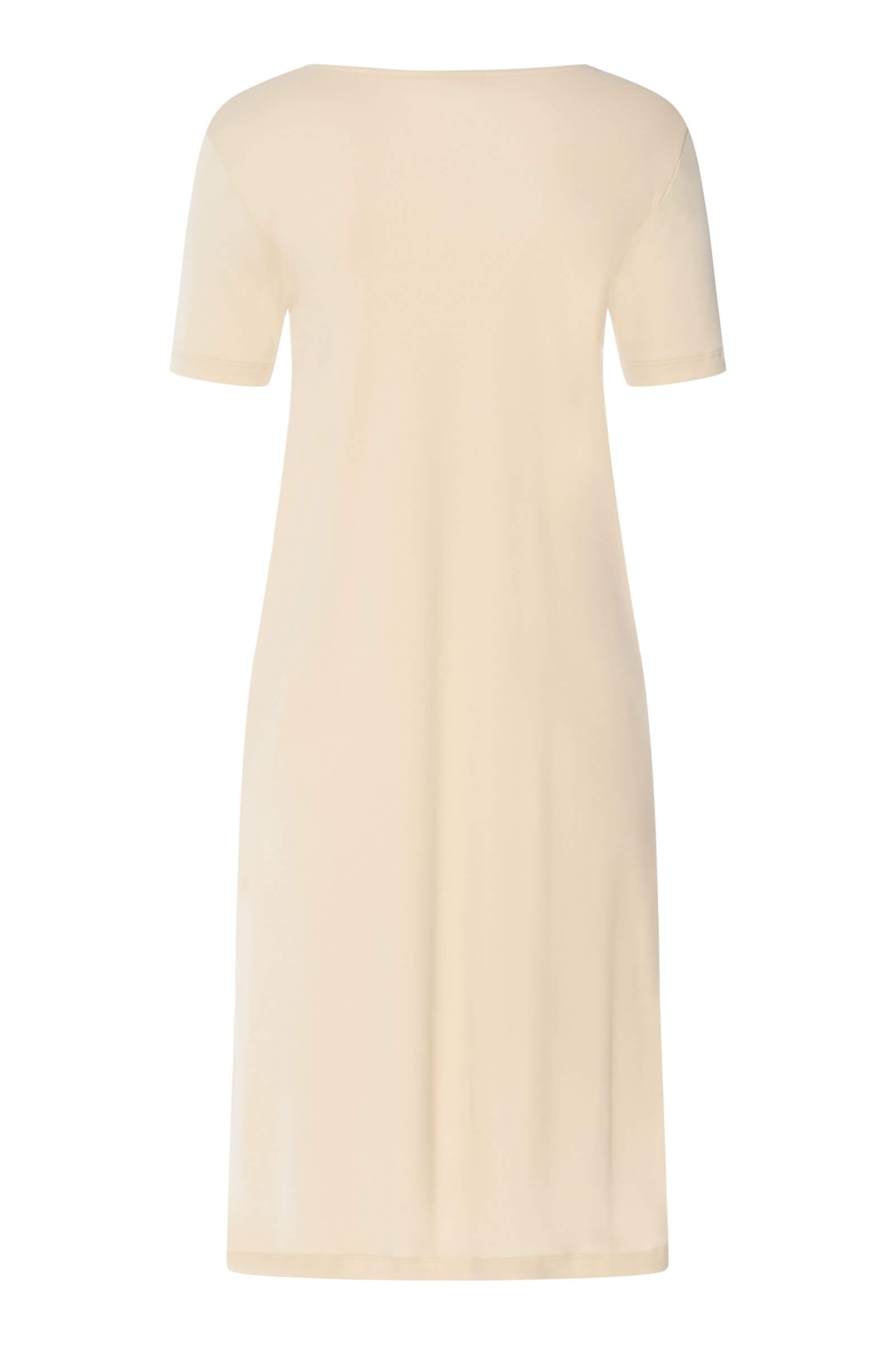 Хлопковая ночная сорочка с цветочной вышивкой. Цвет Кремовый (072811)