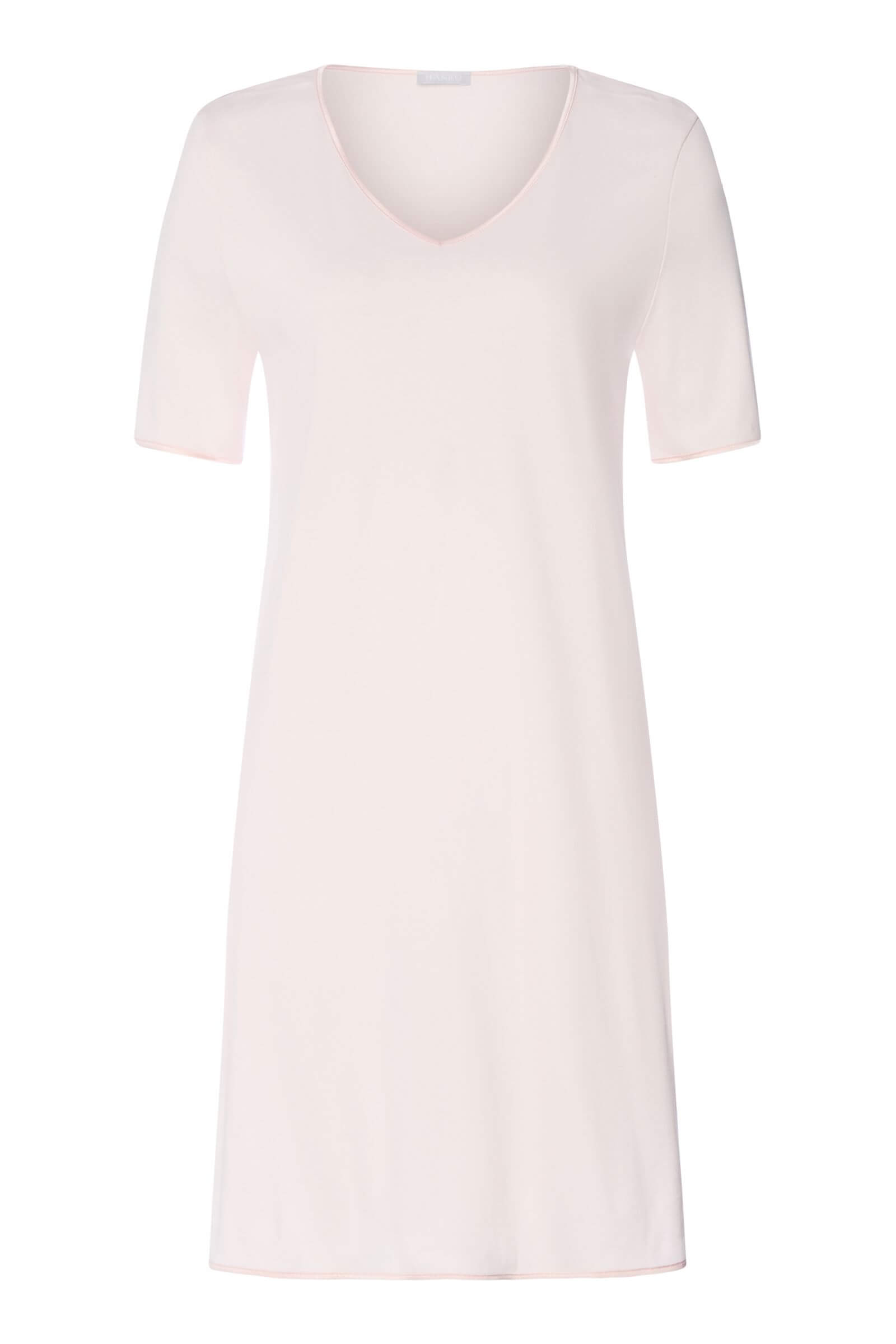 Ночная сорочка с отделкой шелком. Цвет Пудровый (071347)