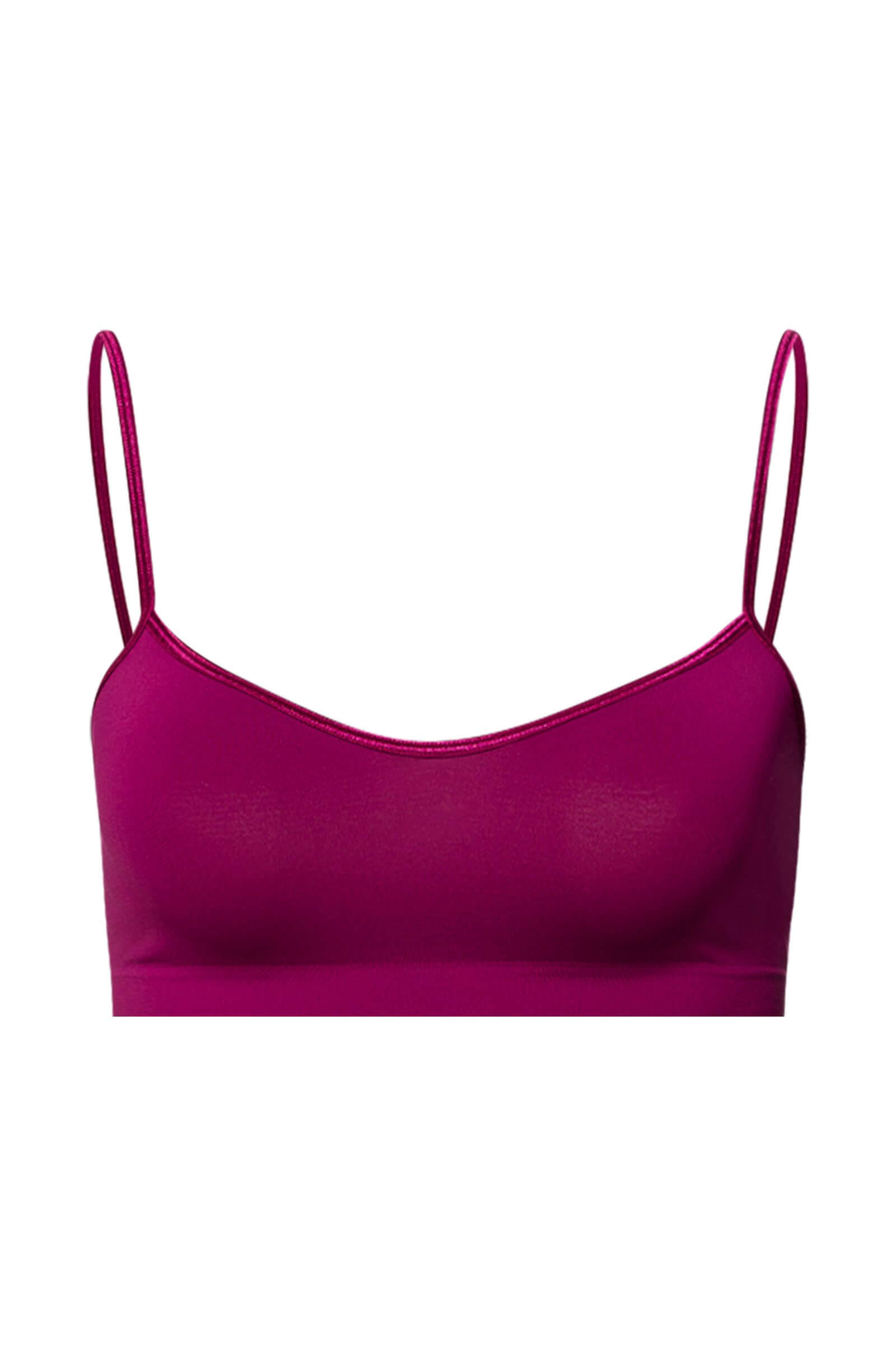 Бесшовный кроп-топ. Цвет Фуксия (072473)