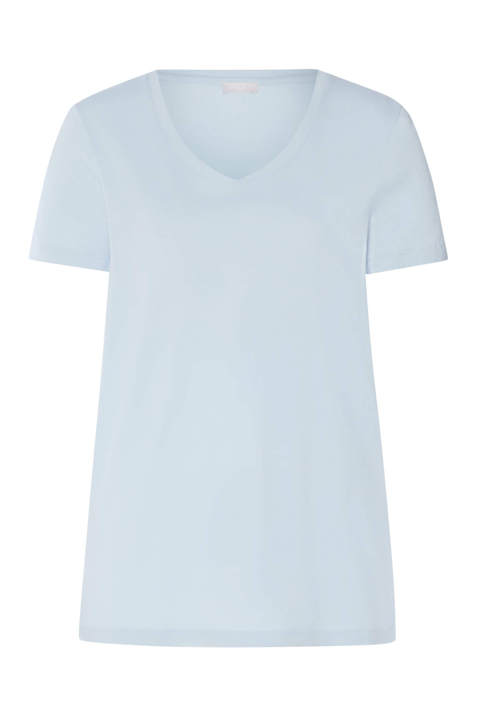 Пижамная футболка с V-образным вырезом. Цвет Голубой (072244)
