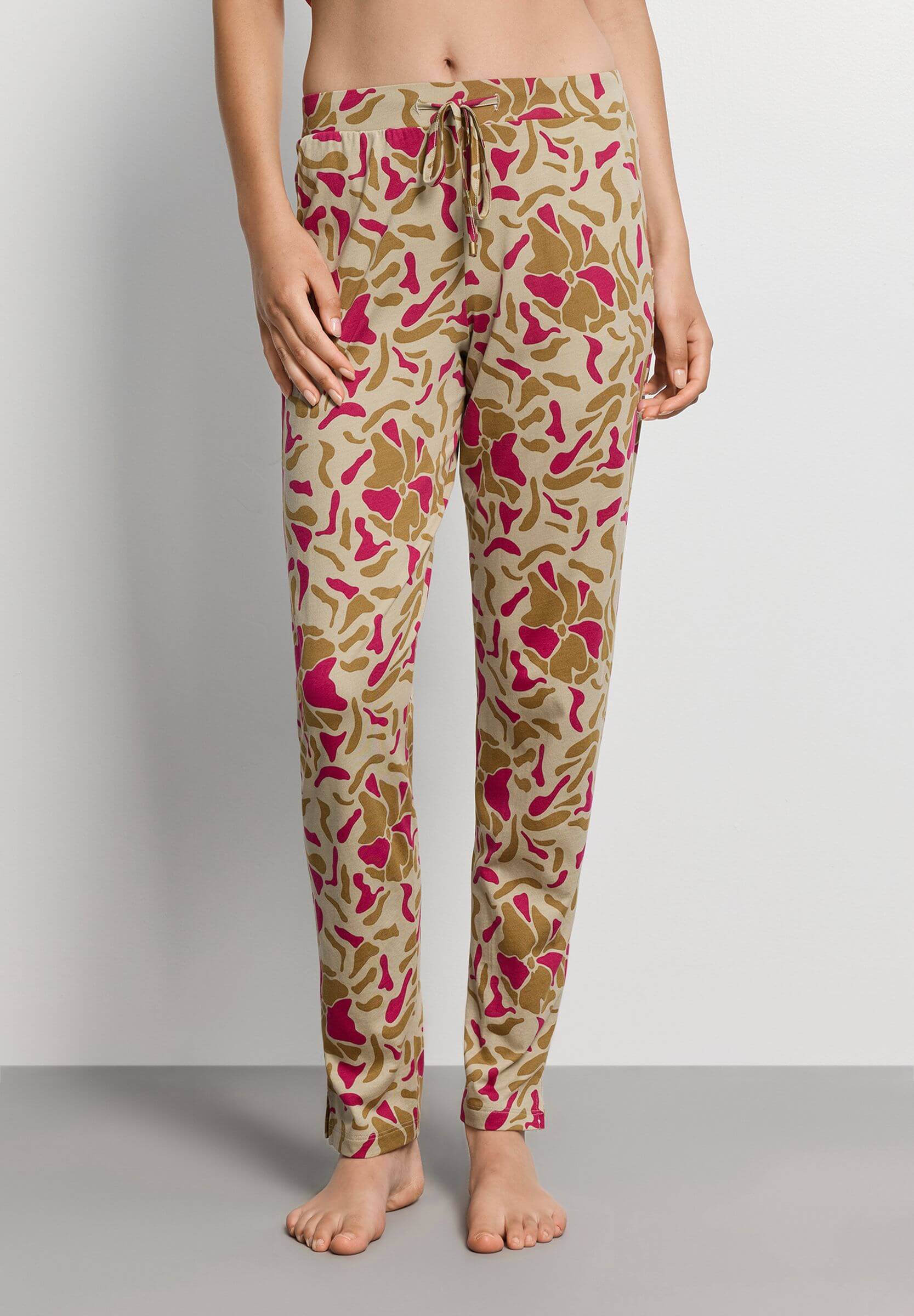 Пижамные брюки из модала и хлопка. Цвет Бежевый (073073)