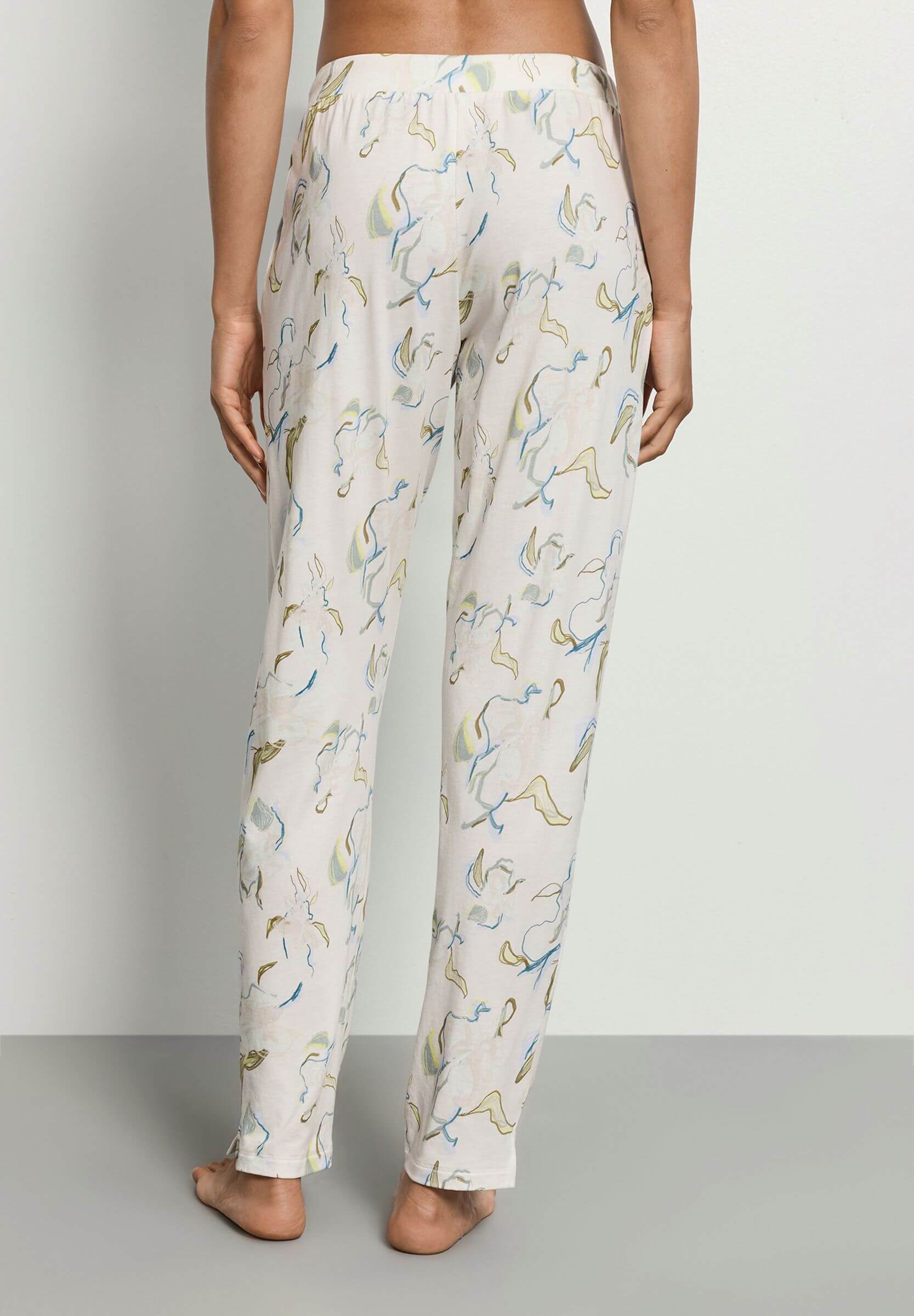 Пижамные брюки из модала и хлопка. Цвет Кремовый (073074)