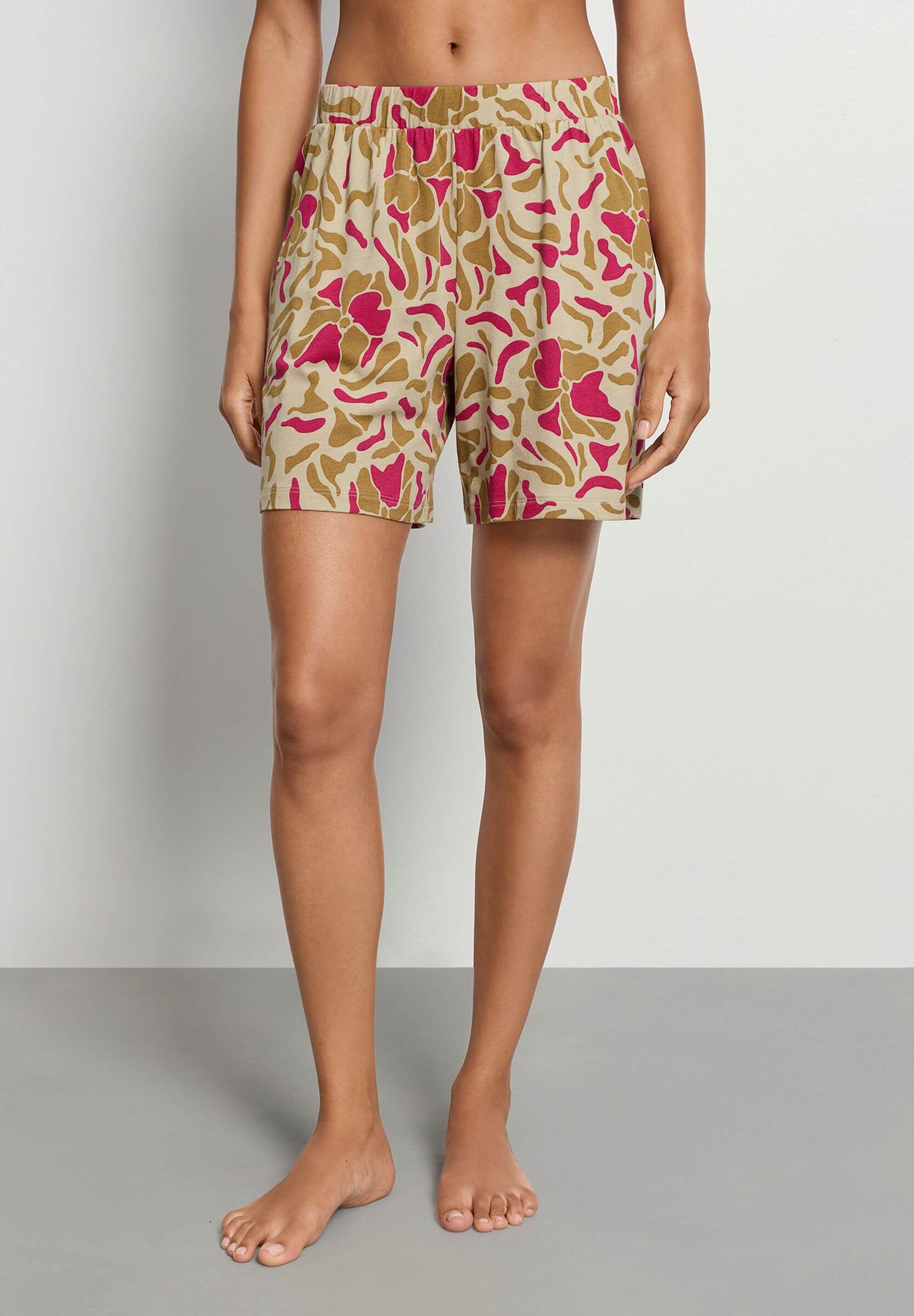 Пижамные шорты из хлопка и модала