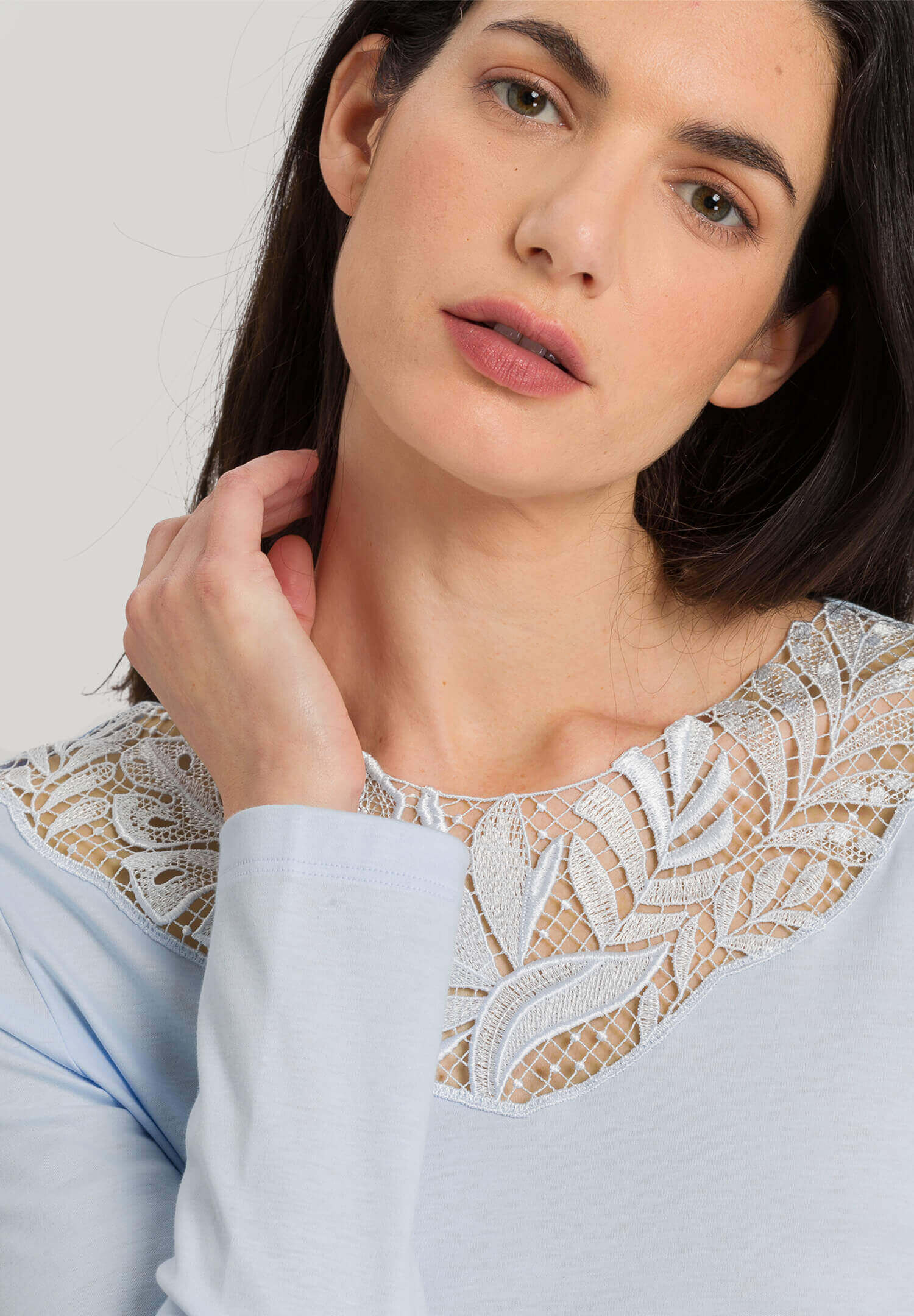 Пижама с длинным рукавом. Цвет Голубой (071566)