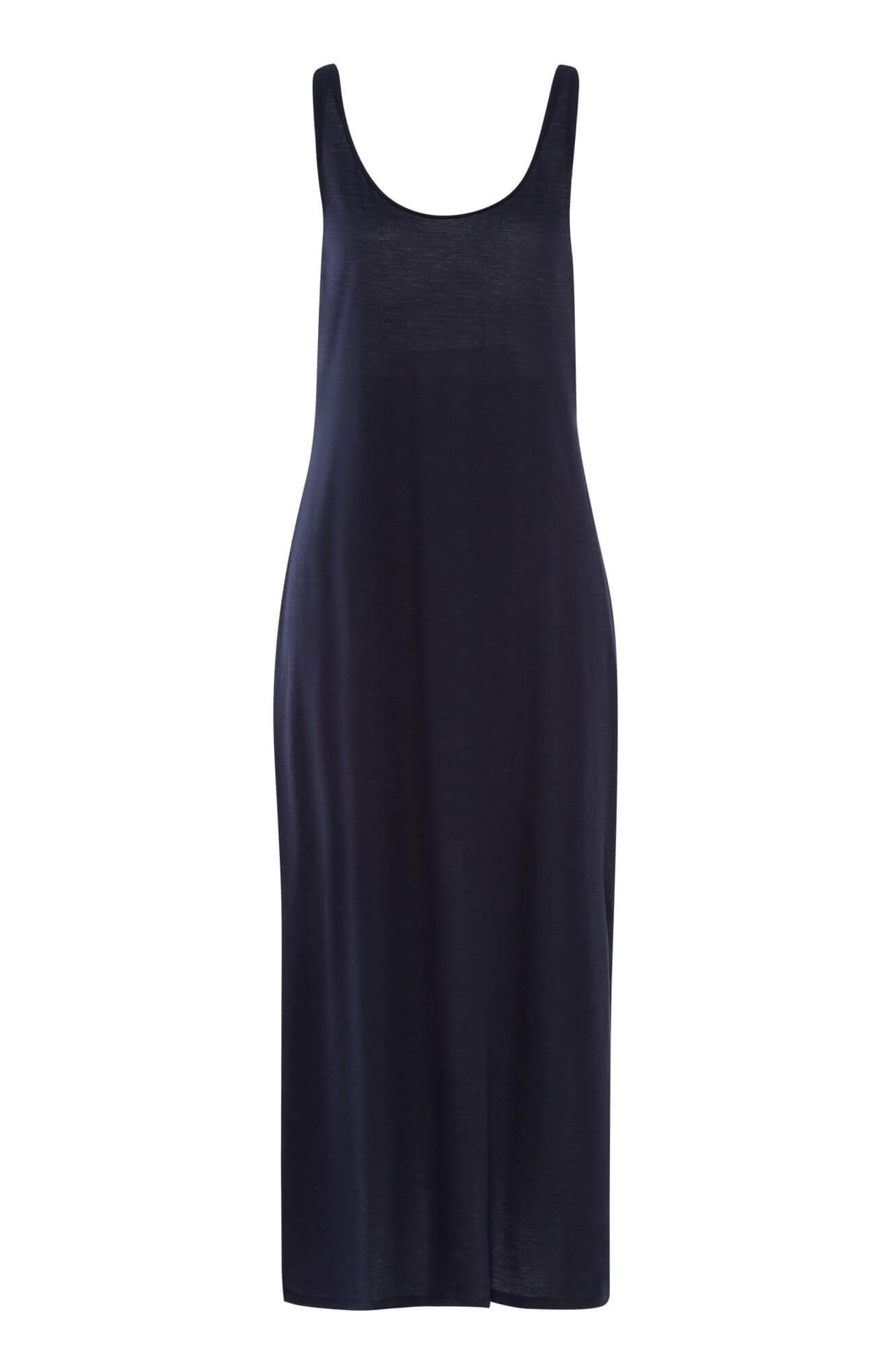 Ночная сорочка на узких бретелях. Цвет Черный (071630)