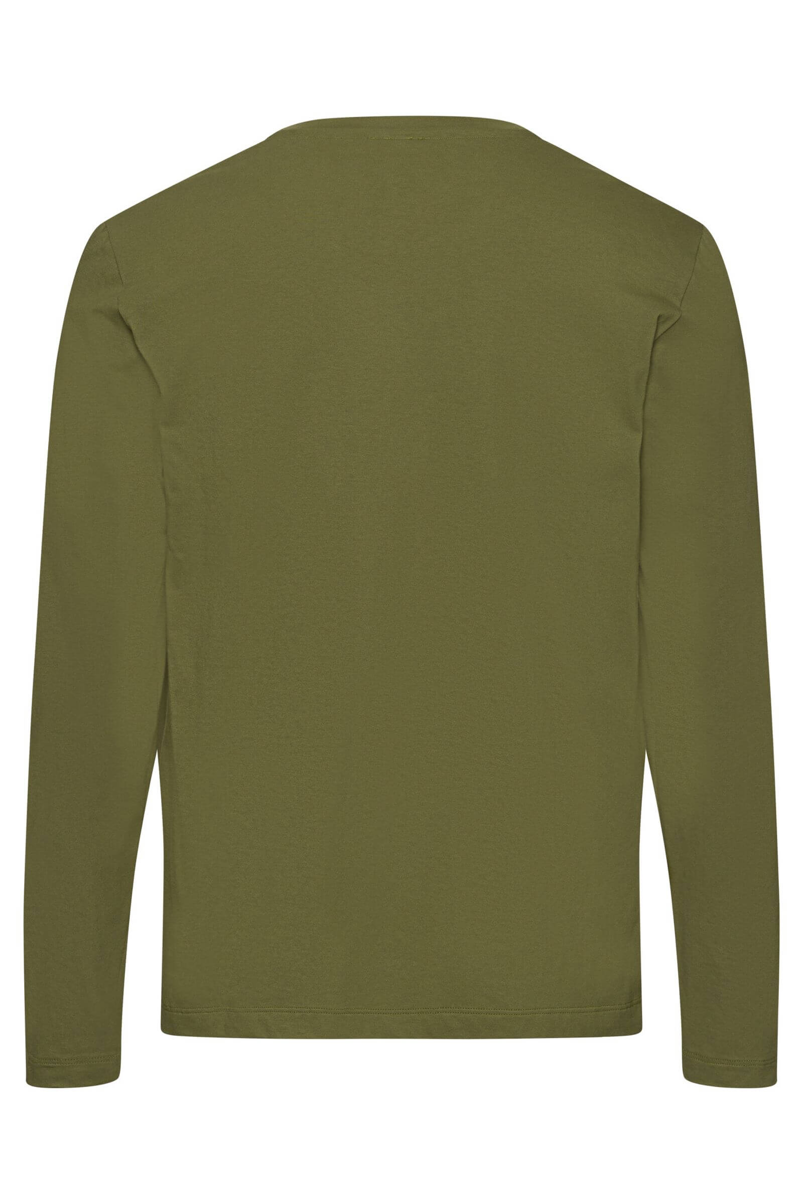 Лонгслив из 100% хлопка. Цвет Зеленый (072729)