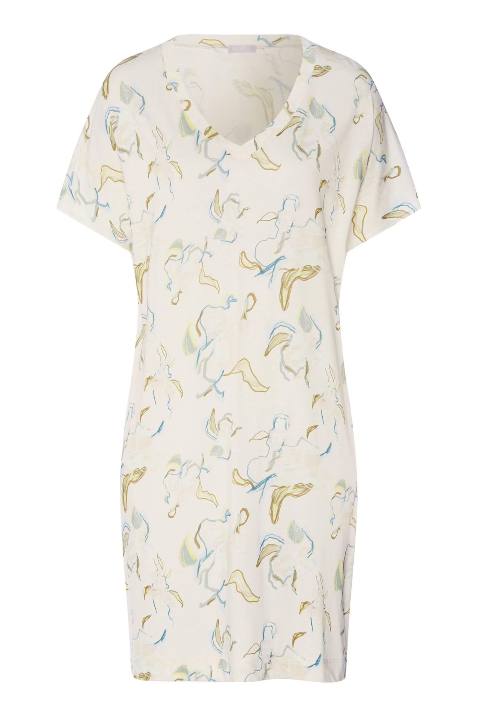 Ночная сорочка из смесовой ткани. Цвет Кремовый (073074)