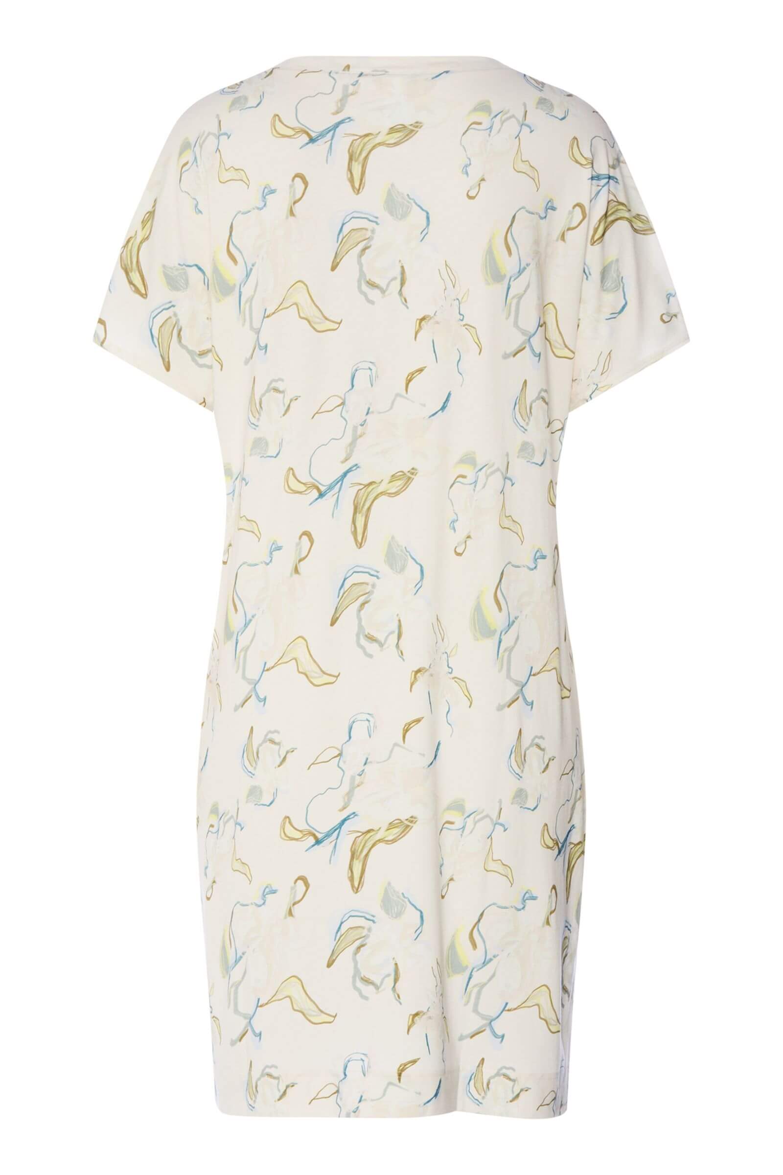 Ночная сорочка из смесовой ткани. Цвет Кремовый (073074)