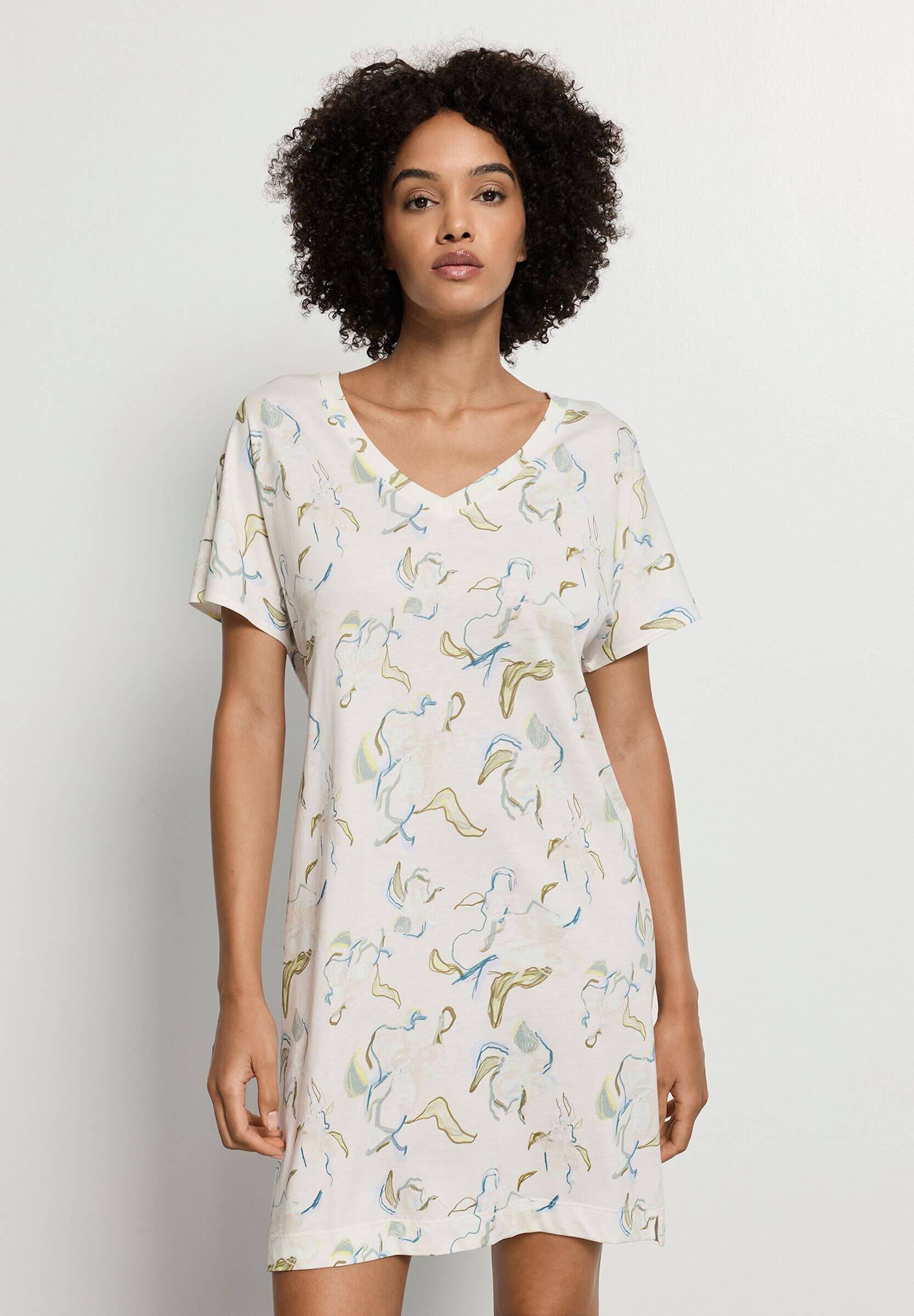 Ночная сорочка из смесовой ткани