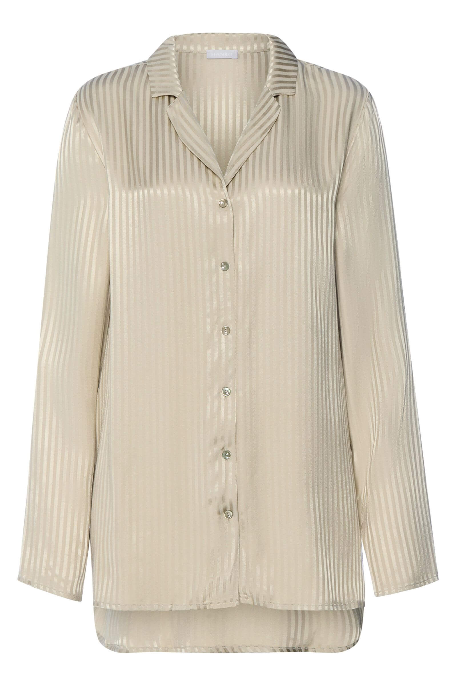 Пижамная рубашка из шелковистой вискозы. Цвет Бежевый (072661)