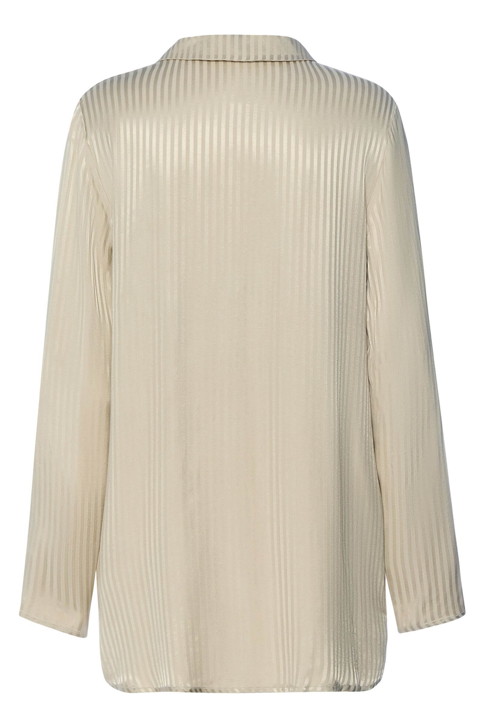 Пижамная рубашка из шелковистой вискозы. Цвет Бежевый (072661)