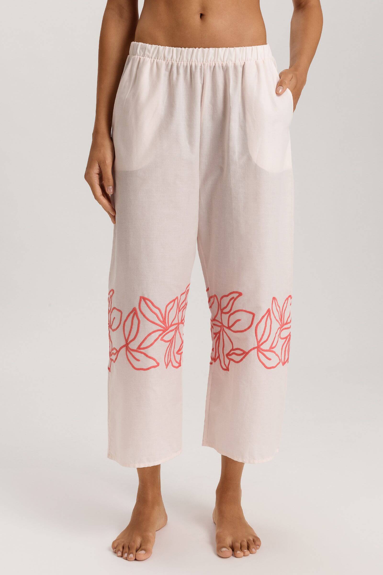 Пижамные брюки из 100% хлопка. Цвет Кремовый (072337)