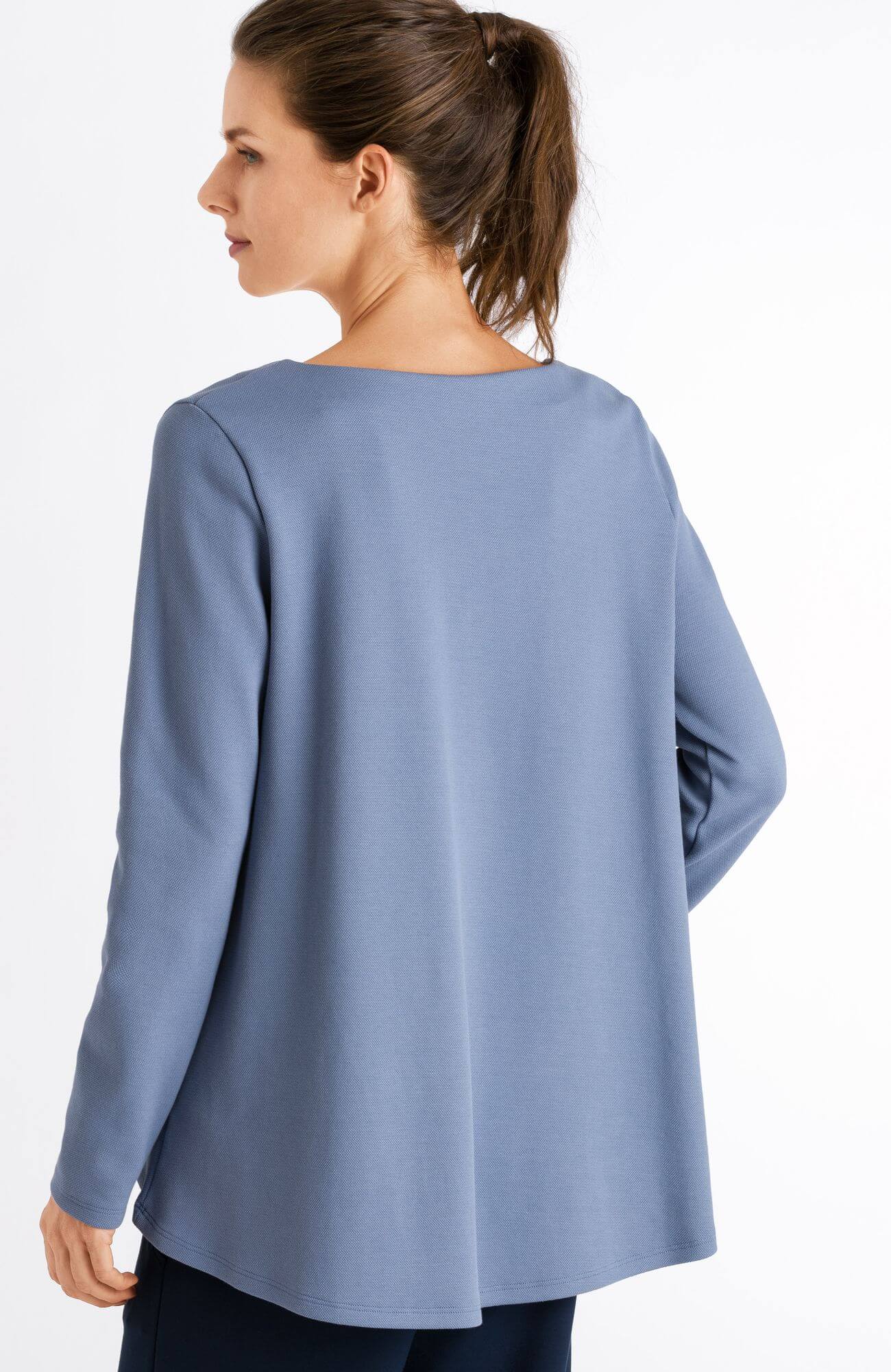 Лонгслив с удлиненной спинкой. Цвет Синий (071564)