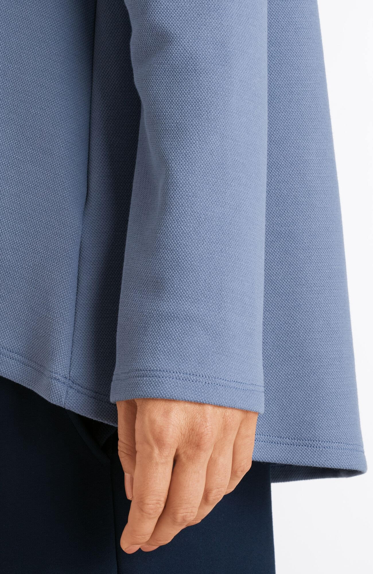 Лонгслив с удлиненной спинкой. Цвет Синий (071564)