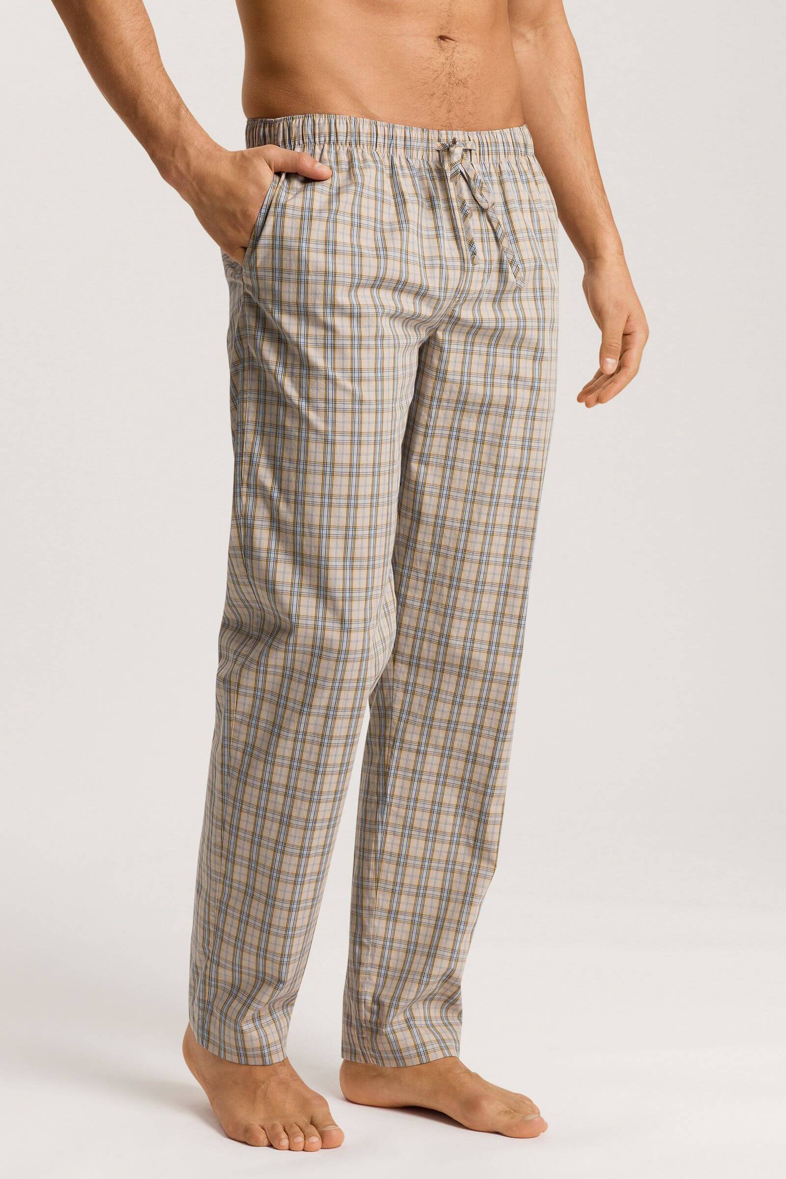 Пижамные брюки на завязках из 100% хлопка. Цвет Бежевый (072887)