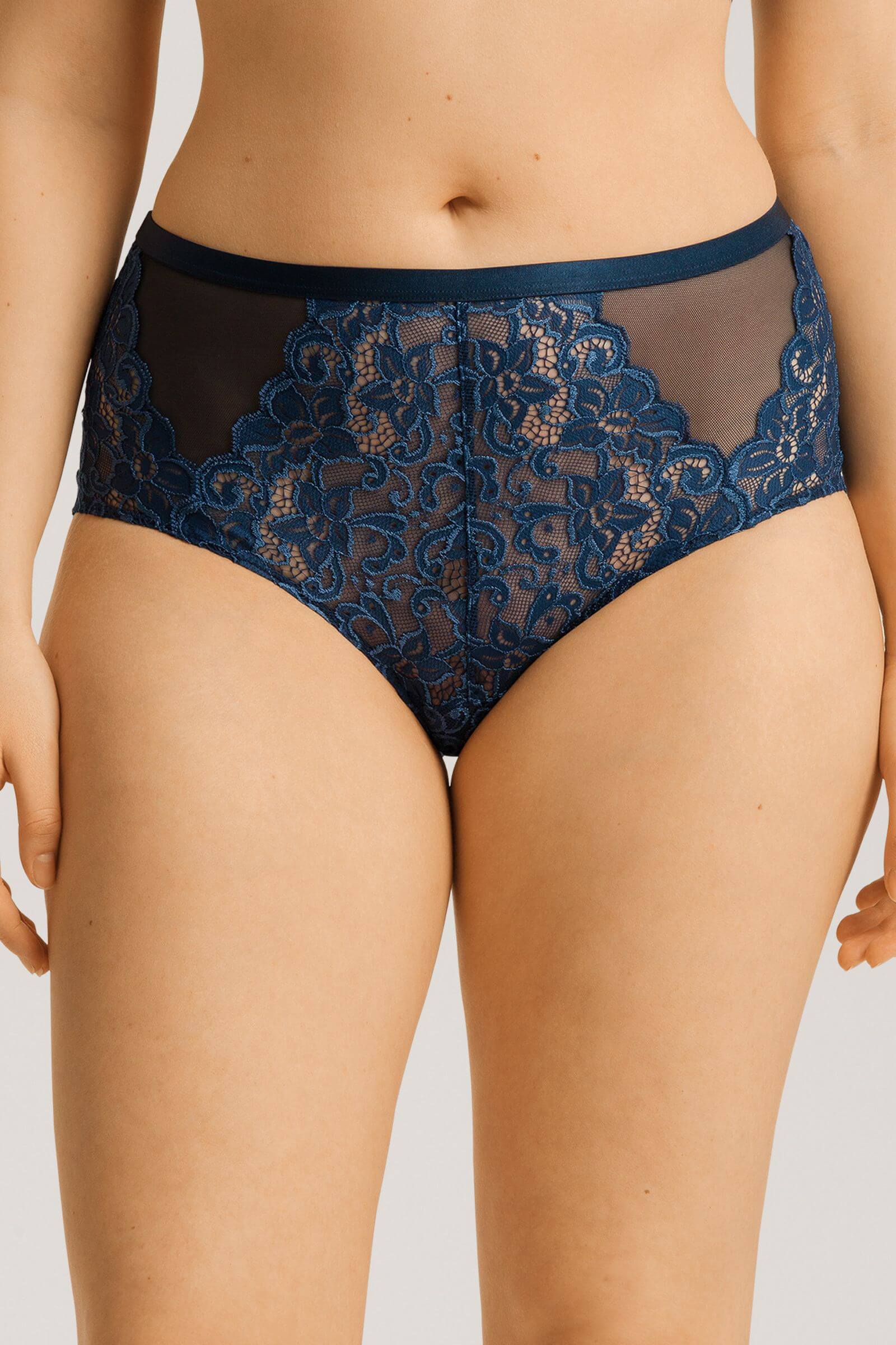 Кружевные трусы хипстеры. Цвет Синий (071652)