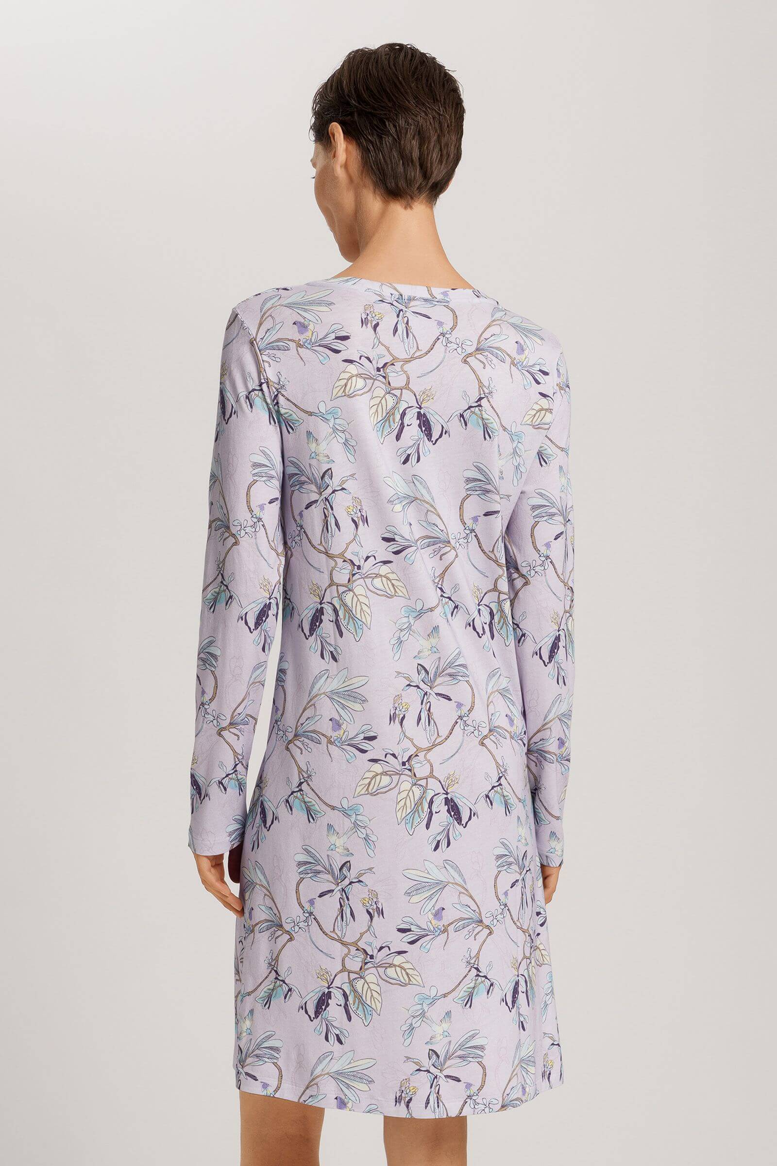 Ночная сорочка с длинным рукавом. Цвет Фиолетовый (073059)