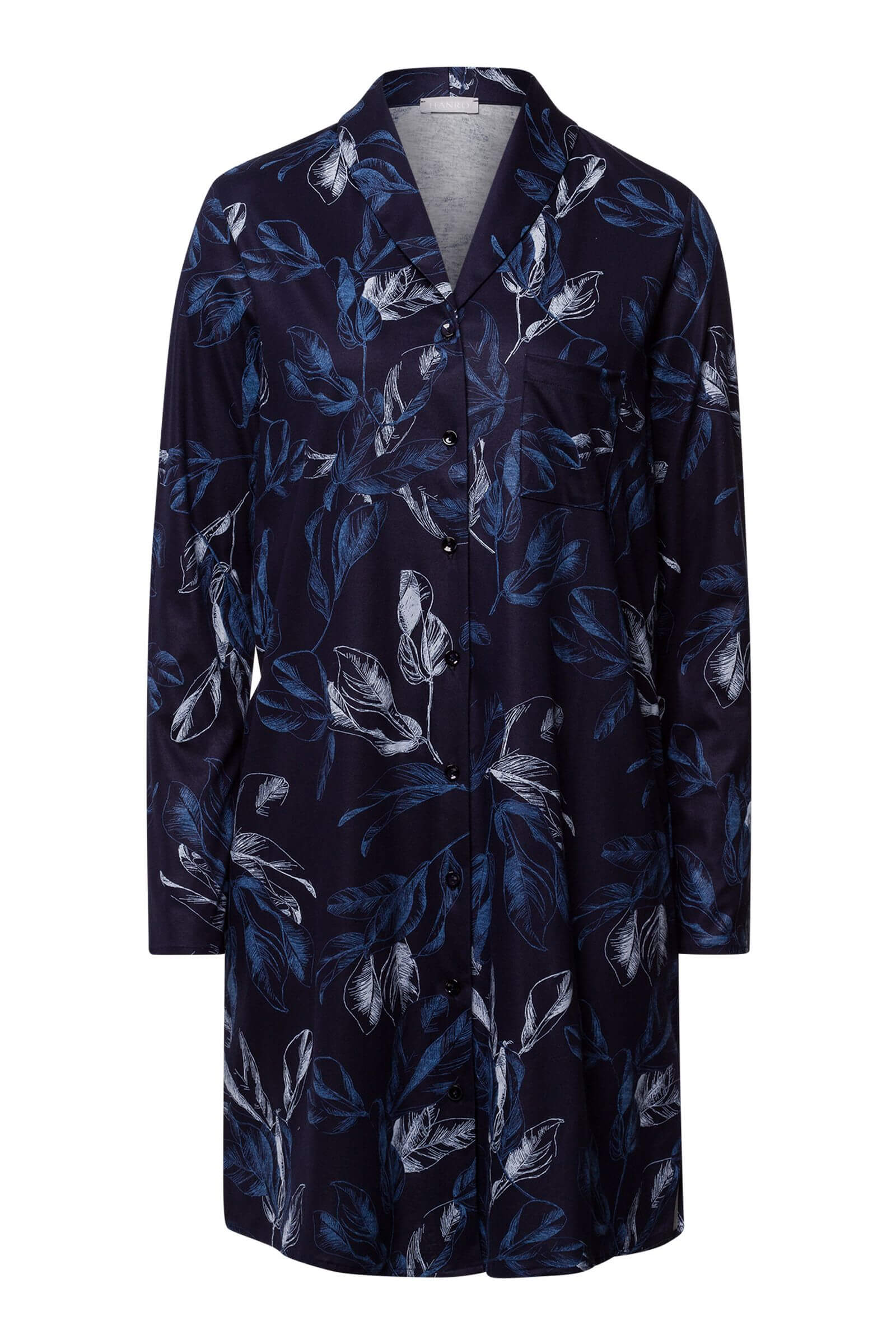 Ночная рубашка с длинным рукавом. Цвет Синий (073053)