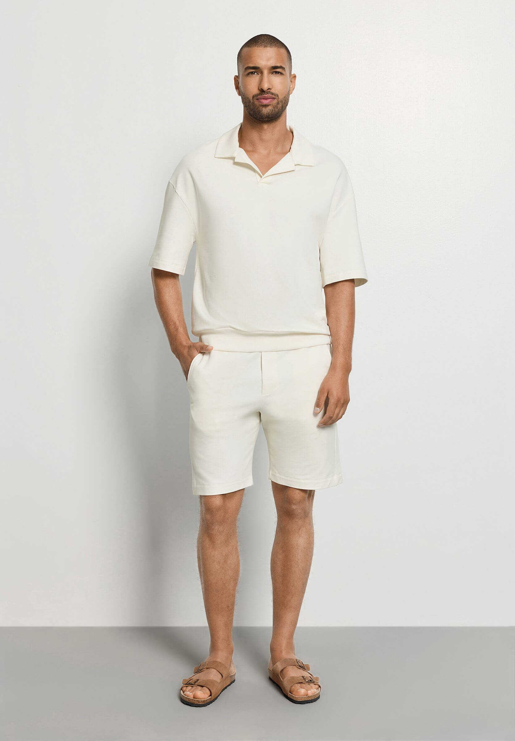 Поло из органического хлопка. Цвет Кремовый (072123)