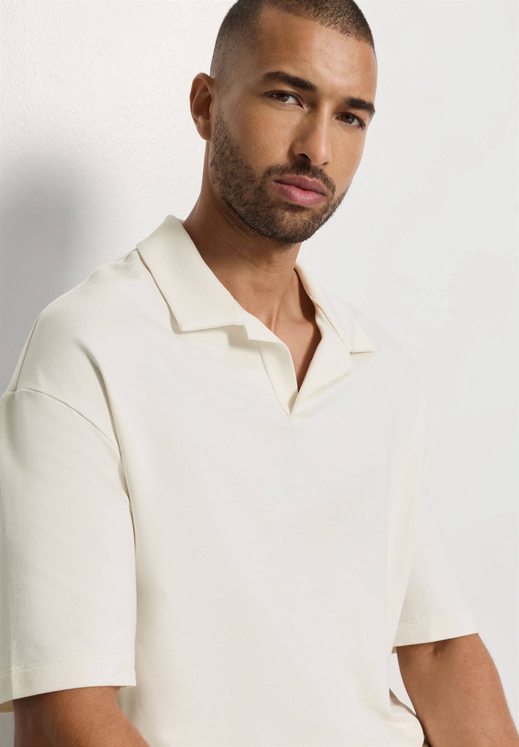 Поло из органического хлопка. Цвет Кремовый (072123)