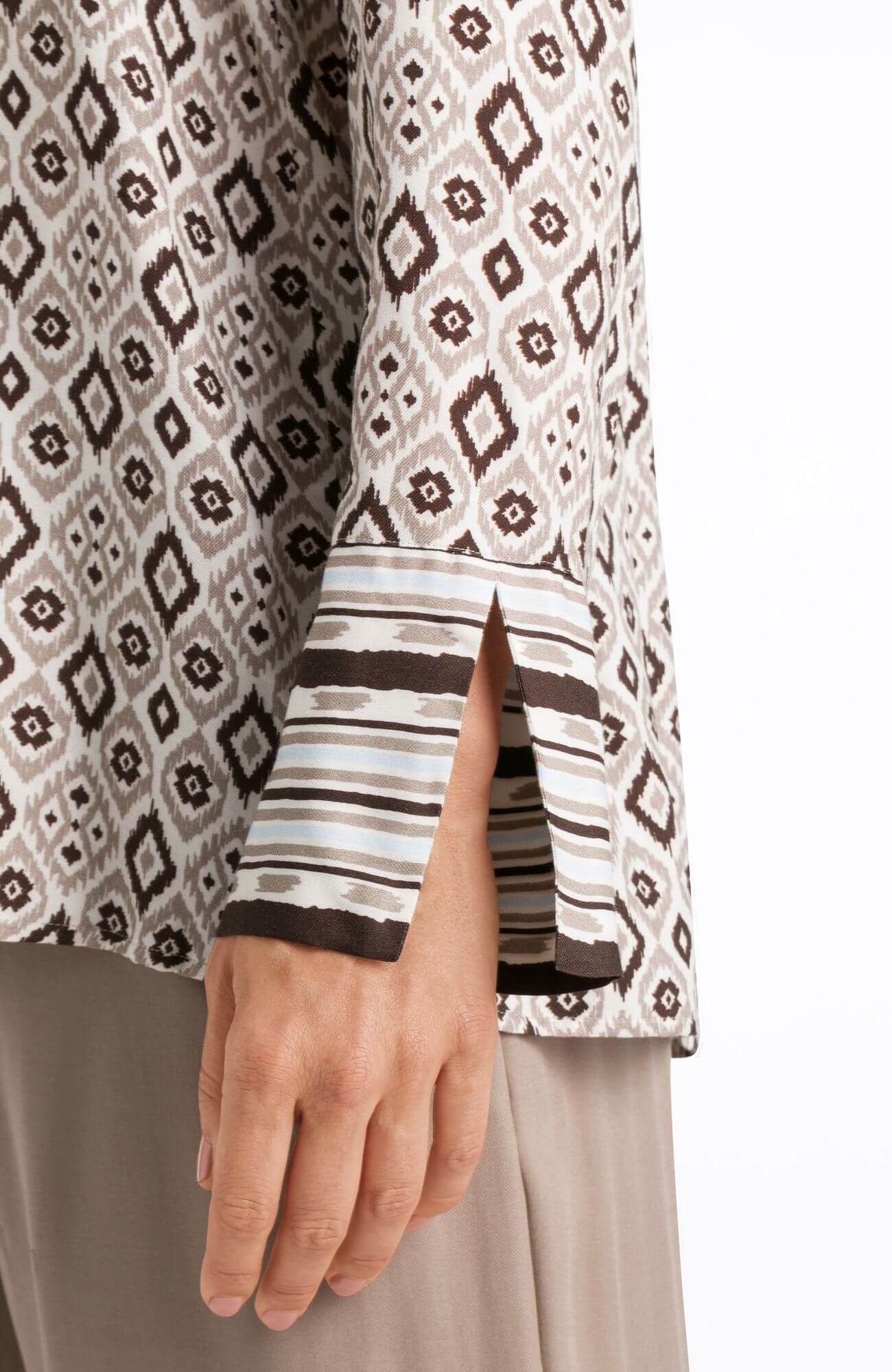 Блузка с длинным рукавом. Цвет Мультиколор (072914)