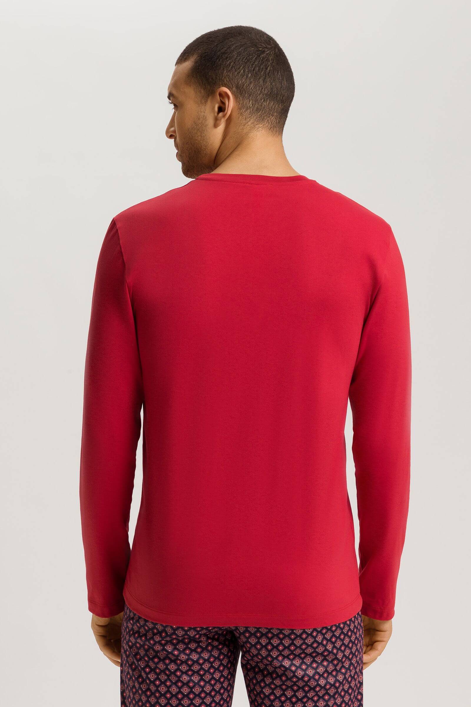 Лонгслив из 100% хлопка. Цвет Красный (2417)