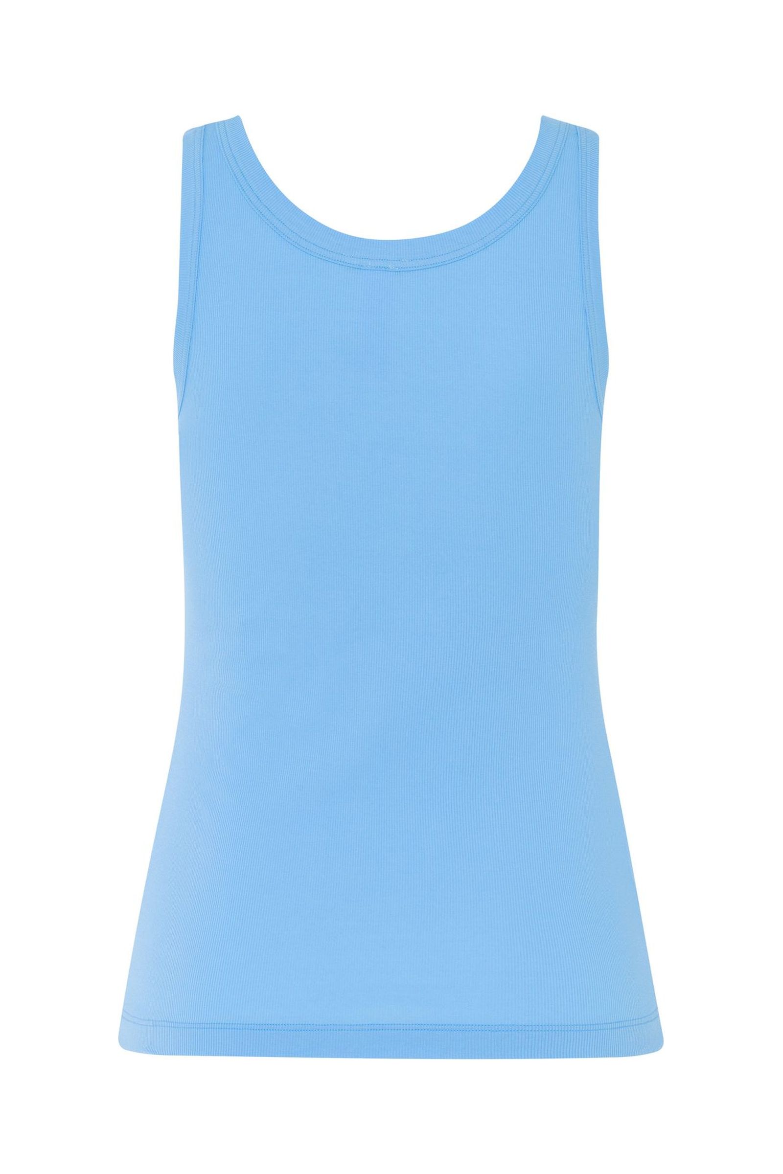 Пижамная майка на узких бретелях. Цвет Голубой (072547)