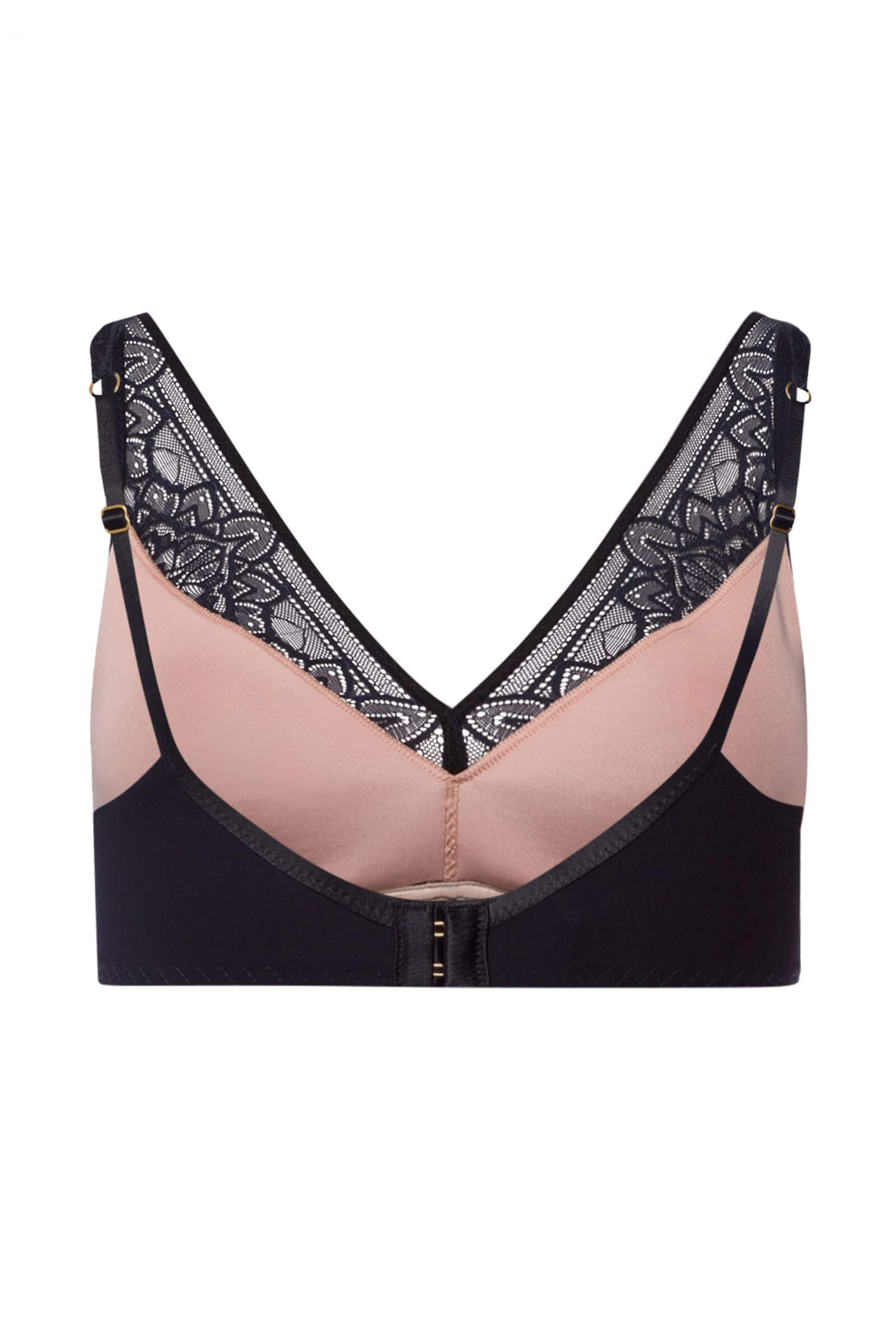Бюстгальтер без косточек с кружевом. Цвет Черный (070019)