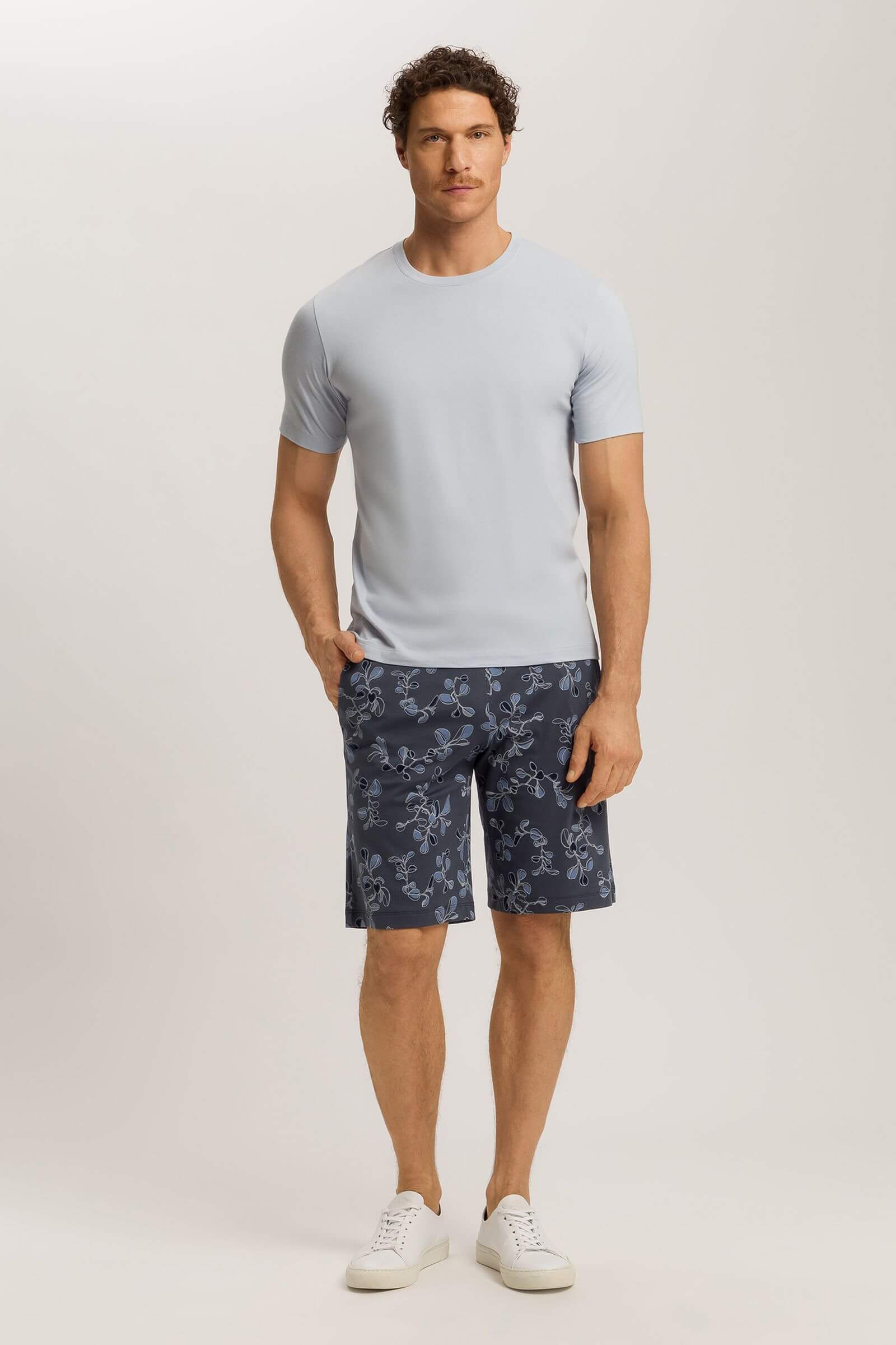 Шорты из 100% хлопка. Цвет Синий (073025)