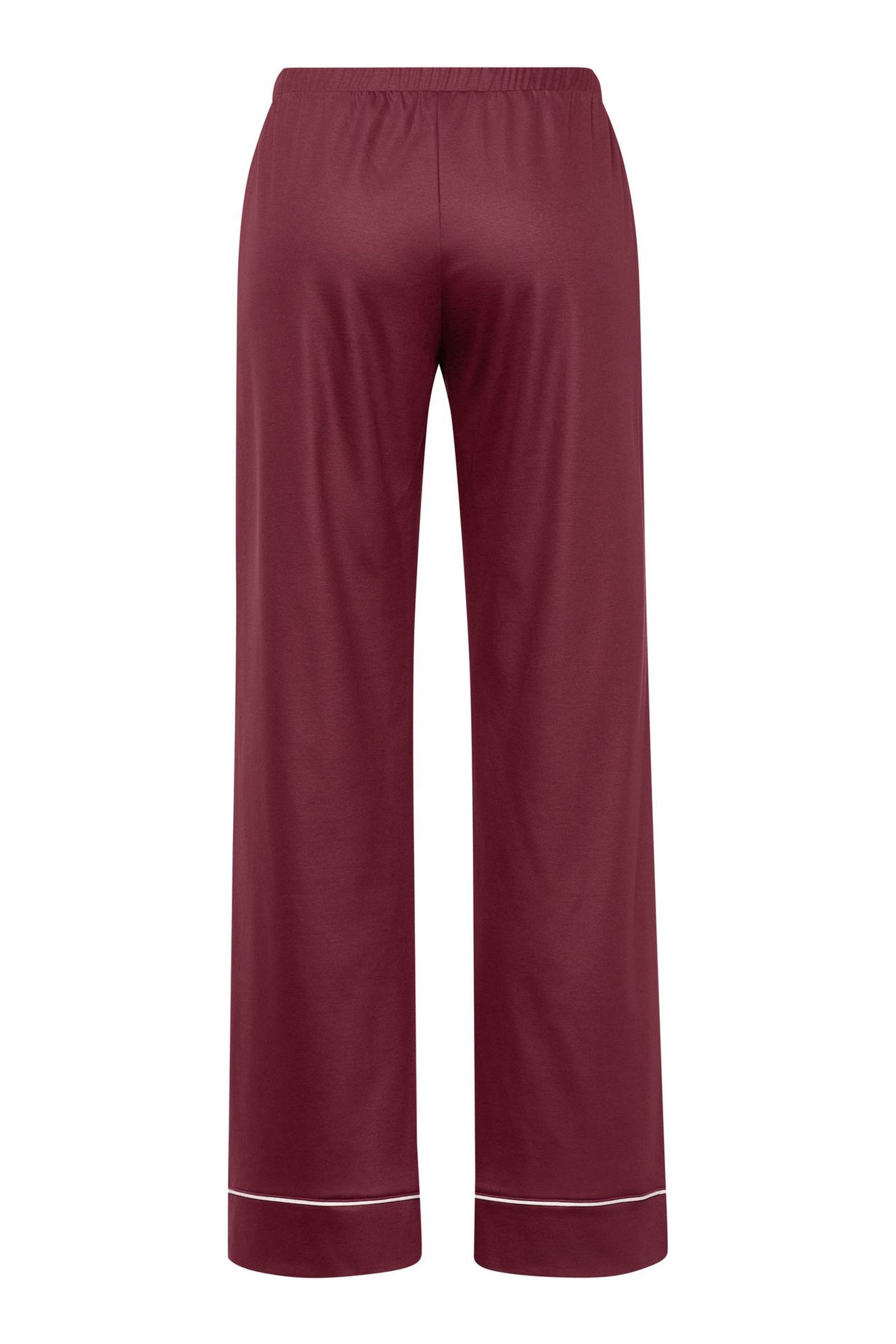 Пижамные брюки из 100% хлопка. Цвет Бордовый (072423)