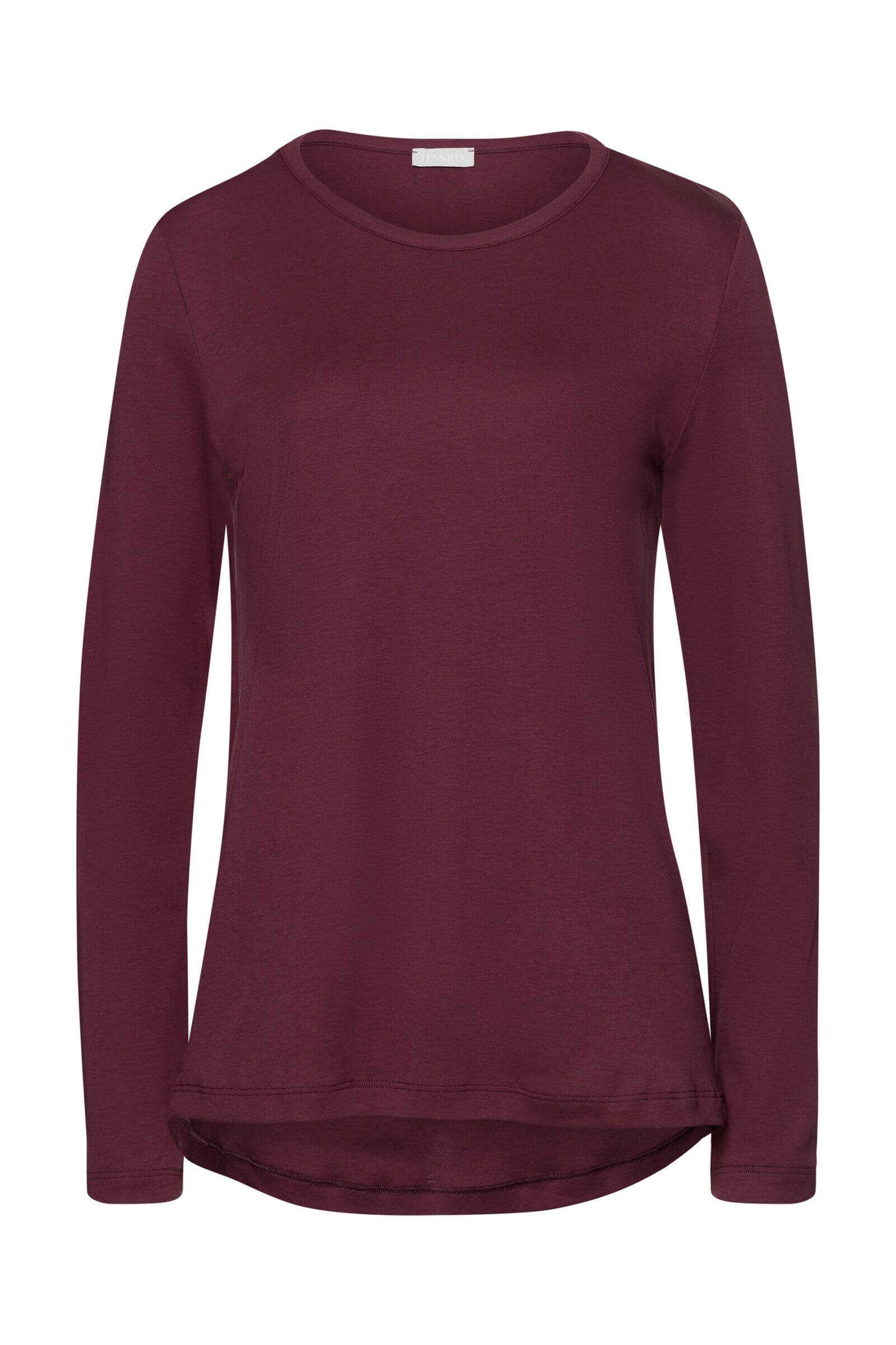 Пижамный лонгслив из хлопка. Цвет Бордовый (072483)