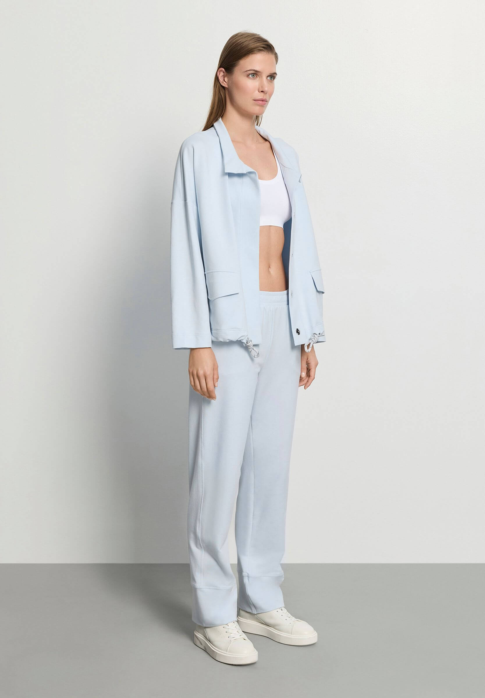 Жакет из органического хлопка на кулиске. Цвет Голубой (072244)