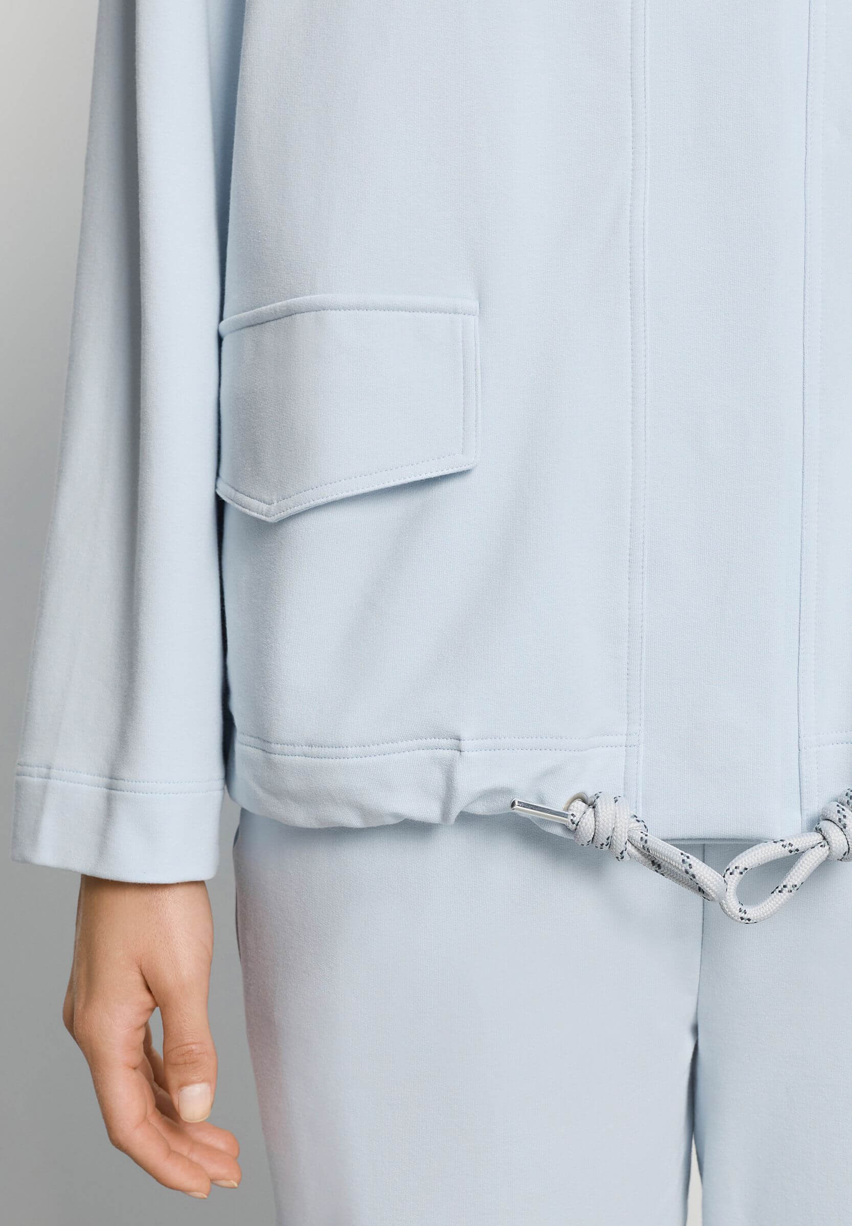 Жакет из органического хлопка на кулиске. Цвет Голубой (072244)