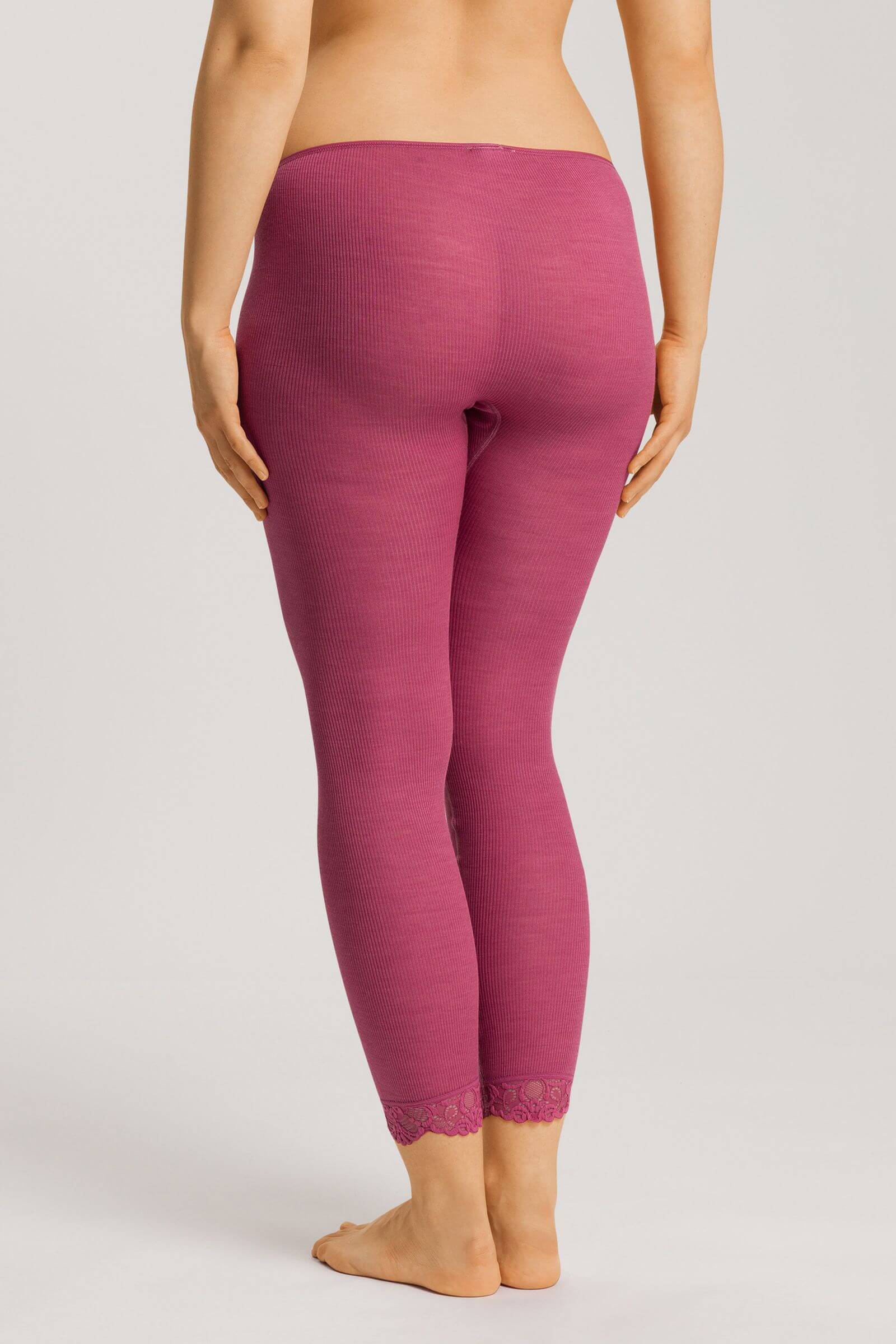 Термолегинсы из тонкой шерсти мериноса и шелка. Цвет Розовый (072414)