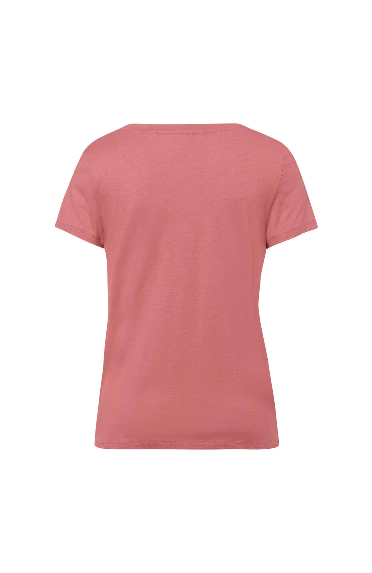 Футболка с V-образным вырезом. Цвет Розовый (072408)