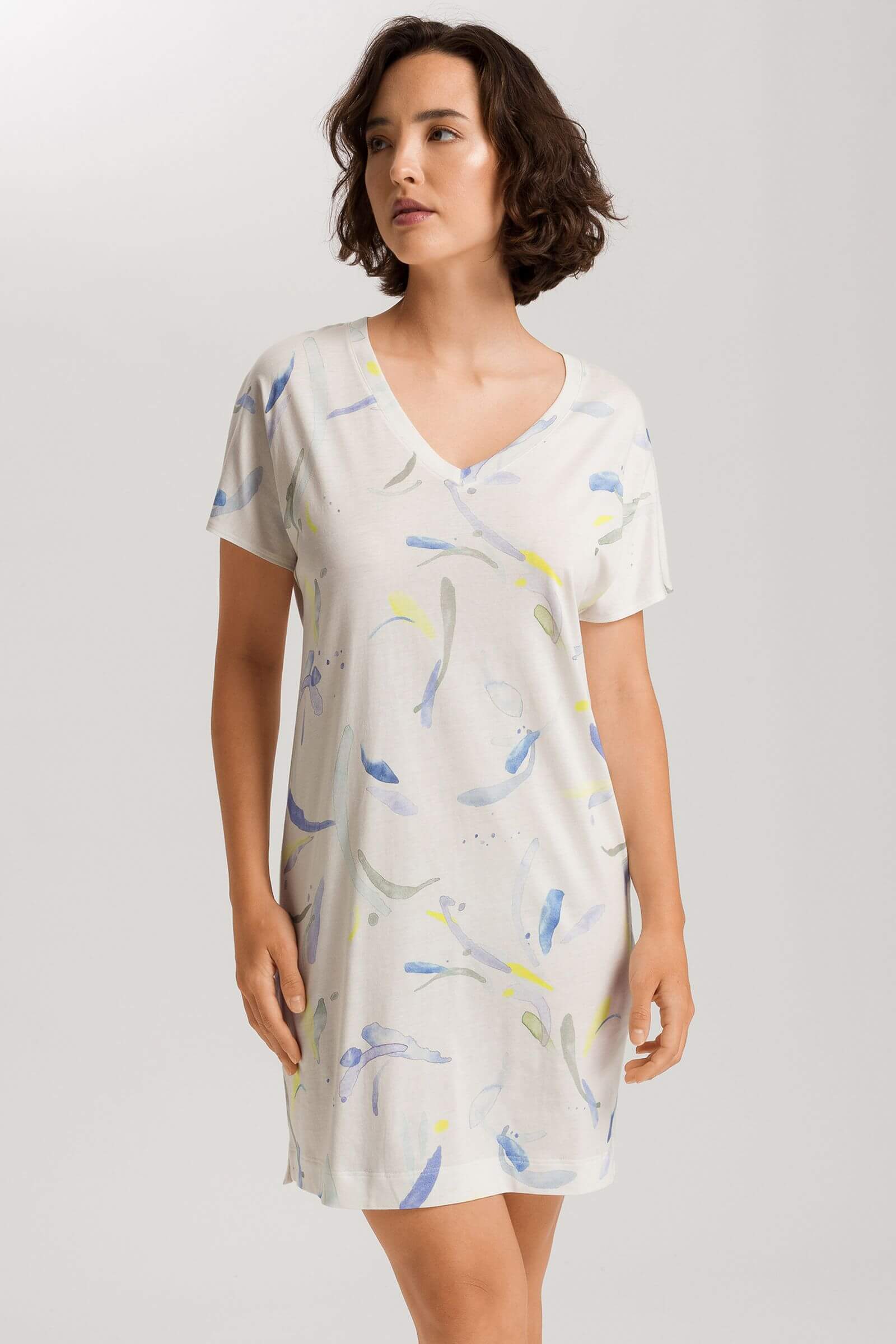 Ночная сорочка из смесовой ткани. Цвет Мультиколор (073005)