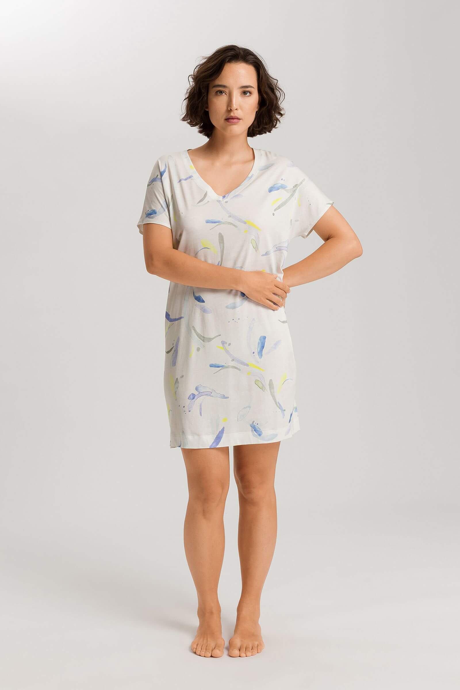 Ночная сорочка из смесовой ткани. Цвет Мультиколор (073005)