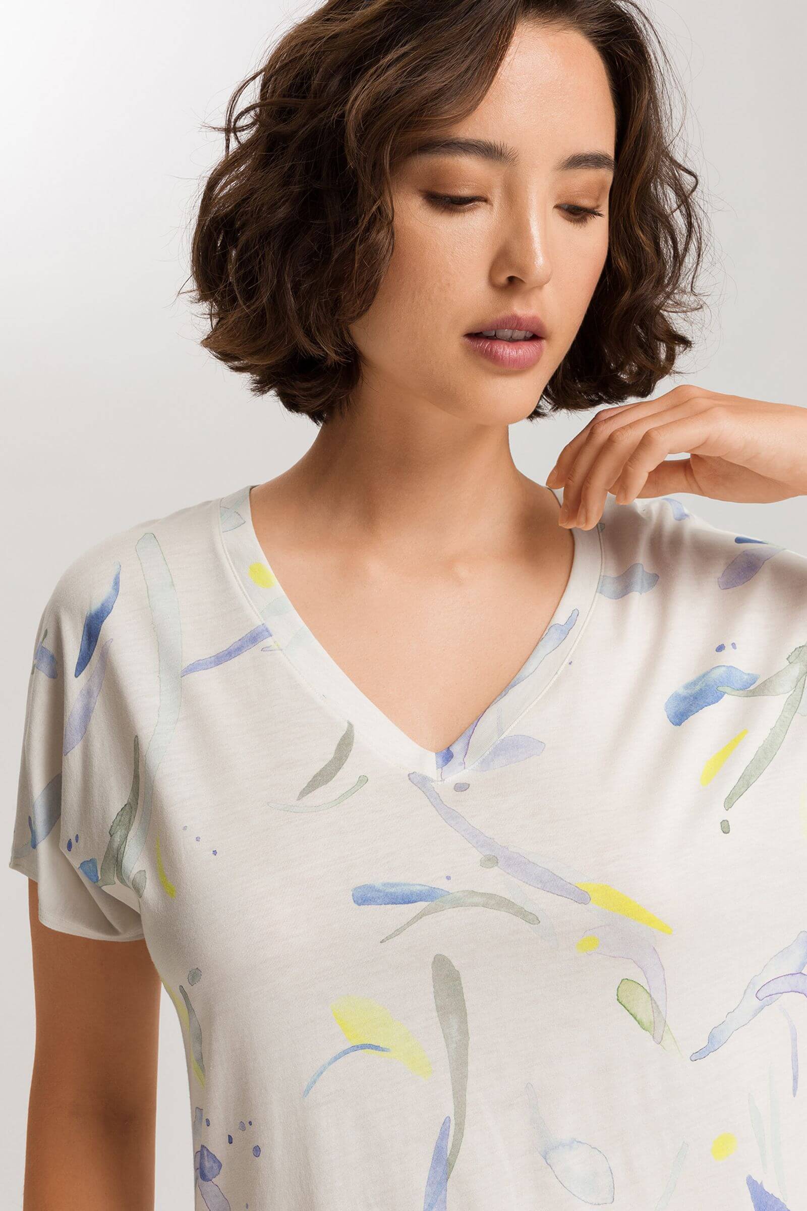 Ночная сорочка из смесовой ткани. Цвет Мультиколор (073005)