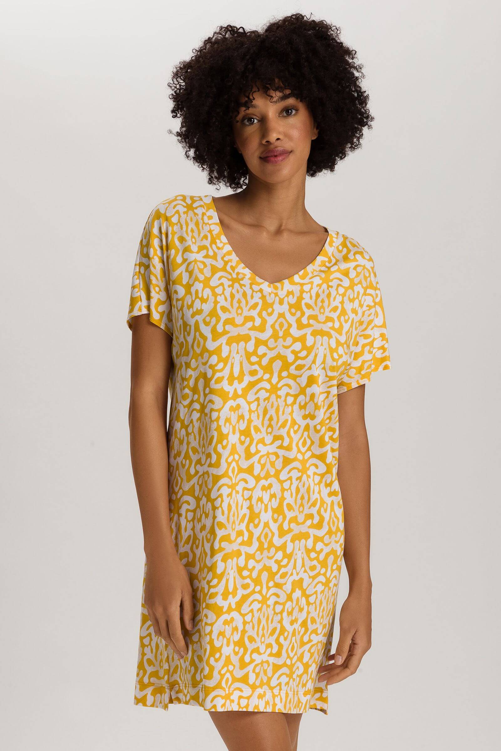 Ночная сорочка из смесовой ткани. Цвет Мультиколор (073006)