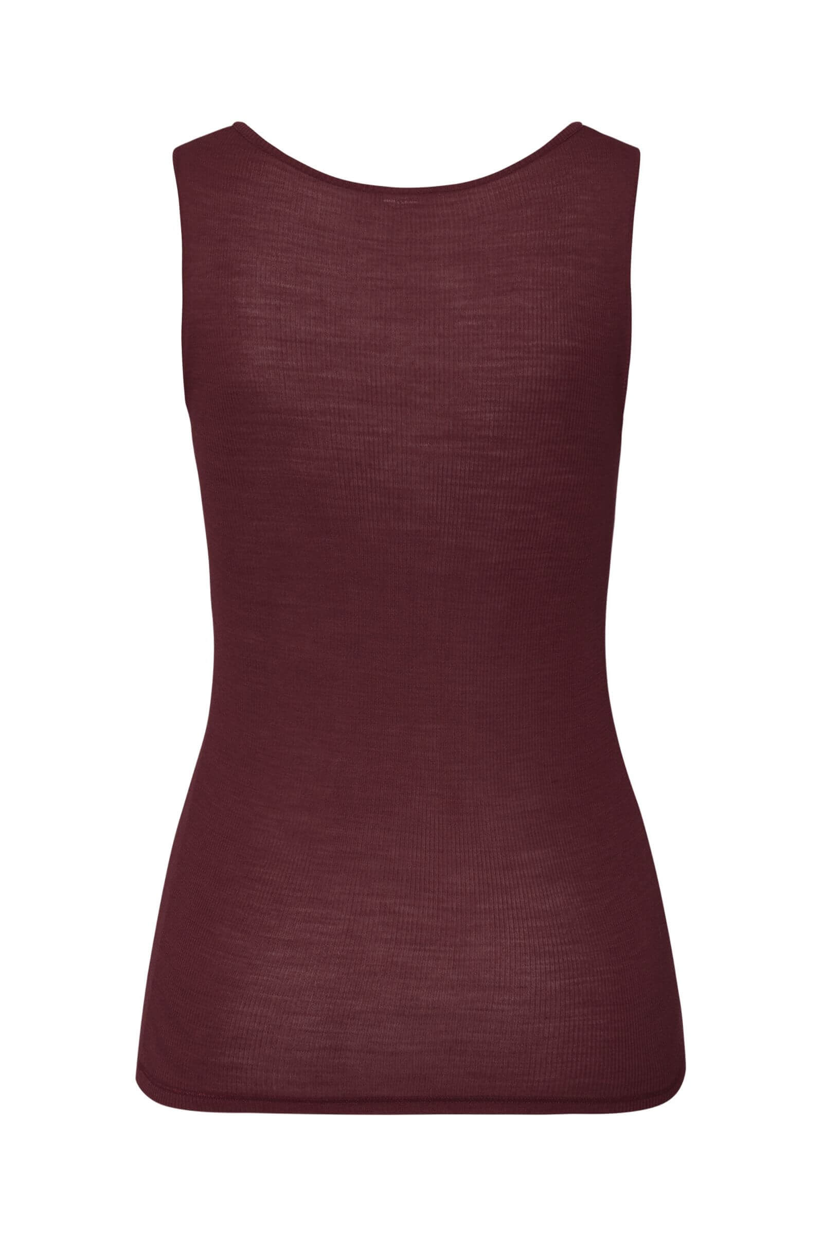 Термомайка из шерсти и шелка с кружевом. Цвет Бордовый (072421)