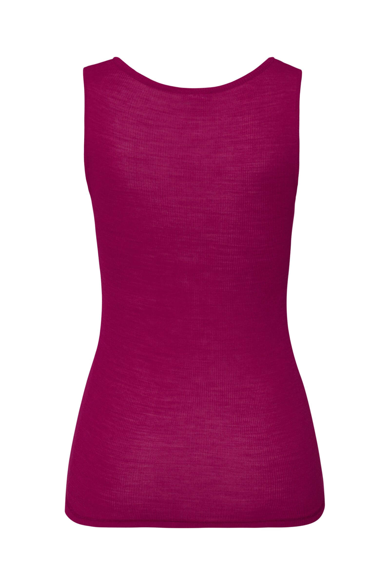 Термомайка из шерсти и шелка с кружевом. Цвет Фуксия (072473)