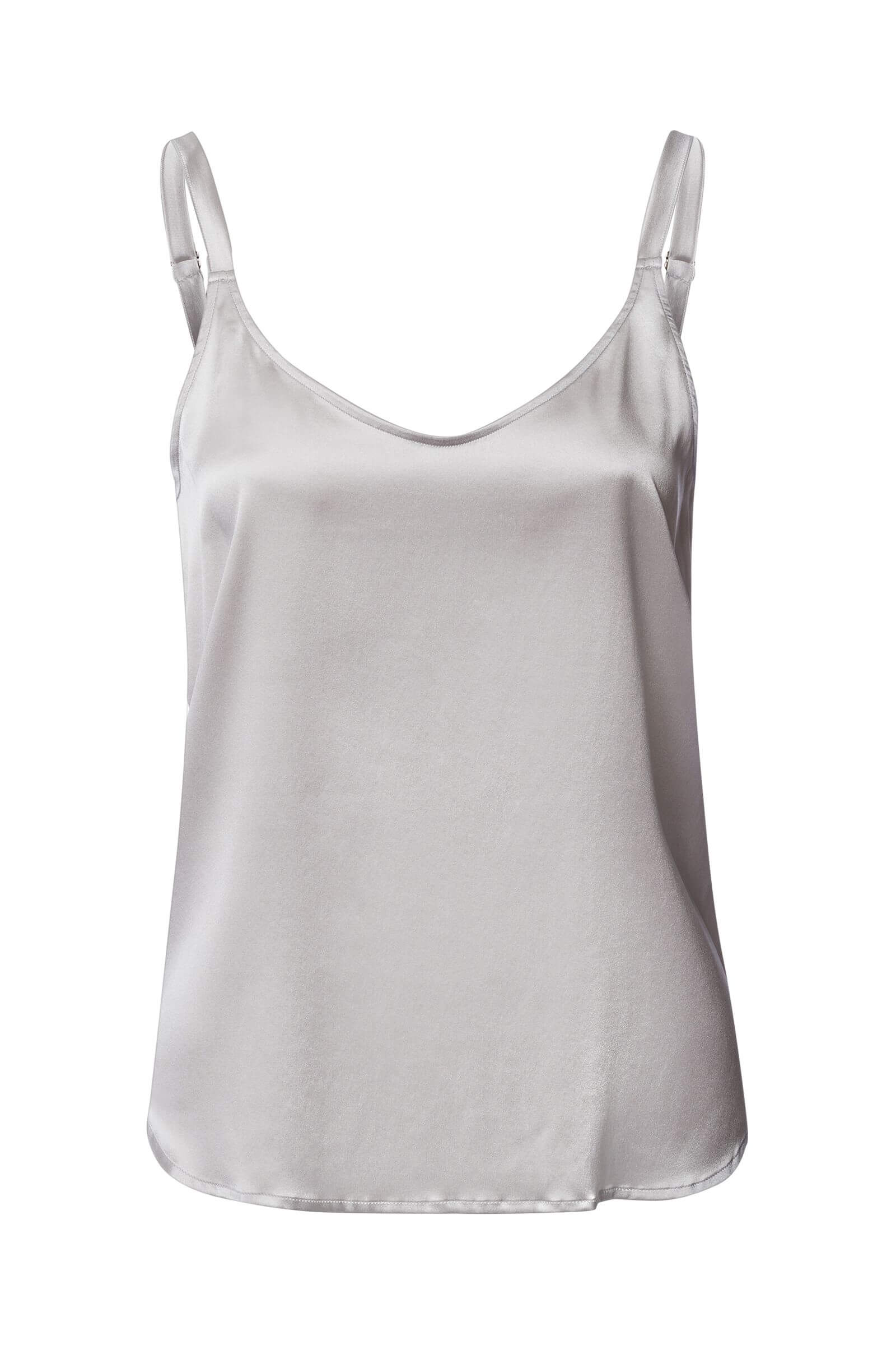 Пижамный топ на тонких бретелях. Цвет Серый (072652)