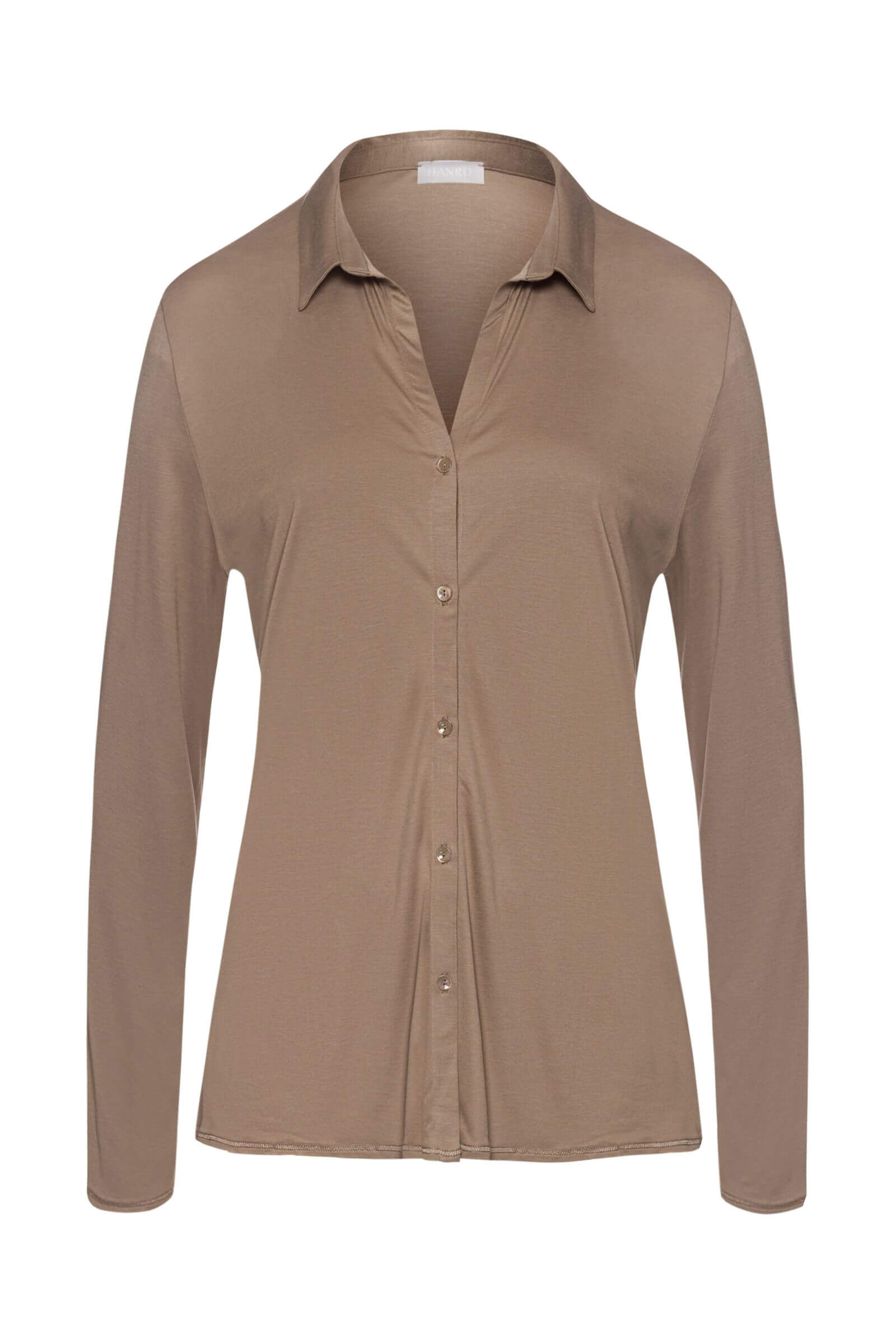 Пижамная рубашка с отложным воротником. Цвет Бежевый (072847)