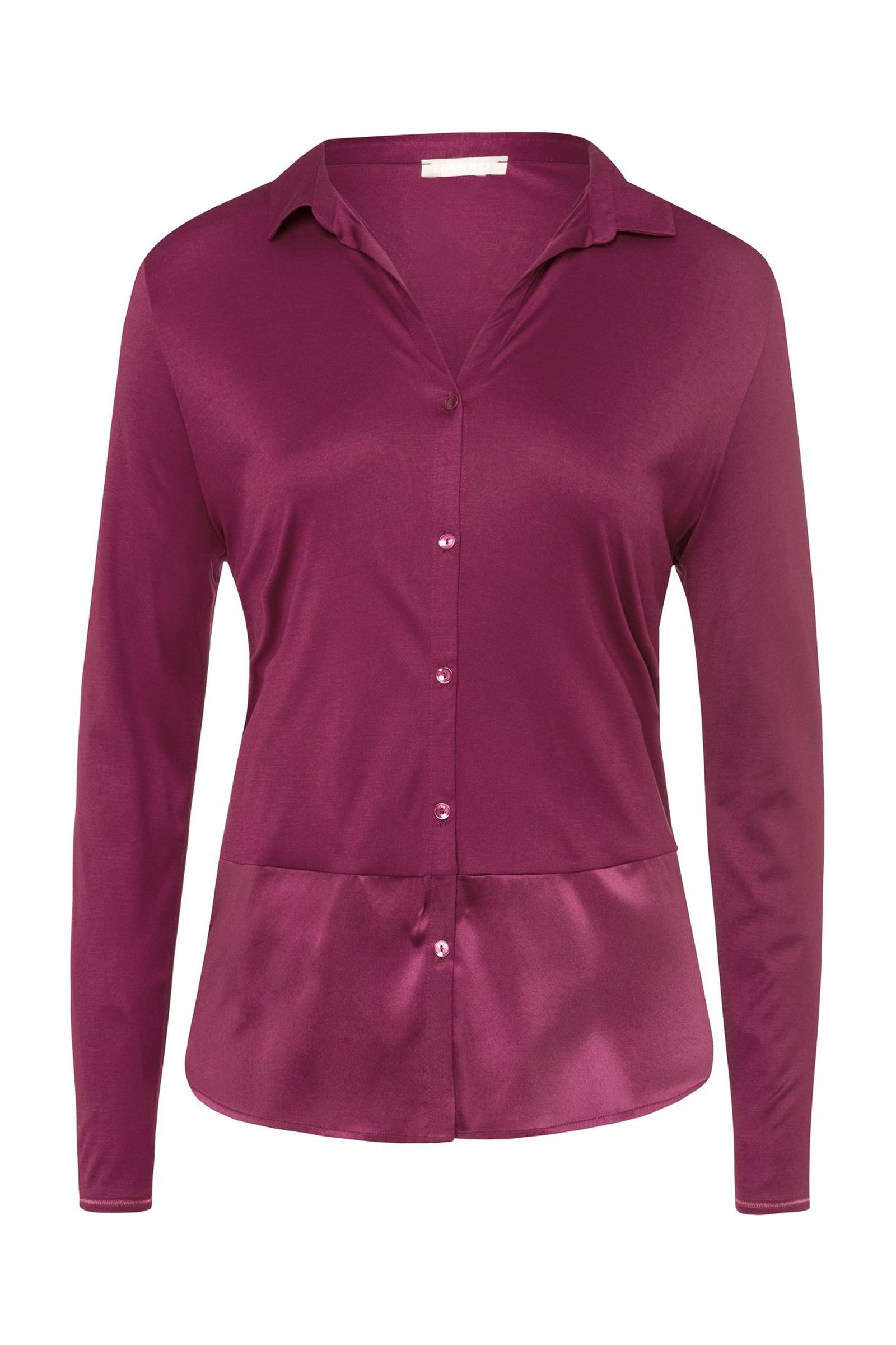 Пижамная рубашка из микромодала и шелка. Цвет Фиолетовый (071428)