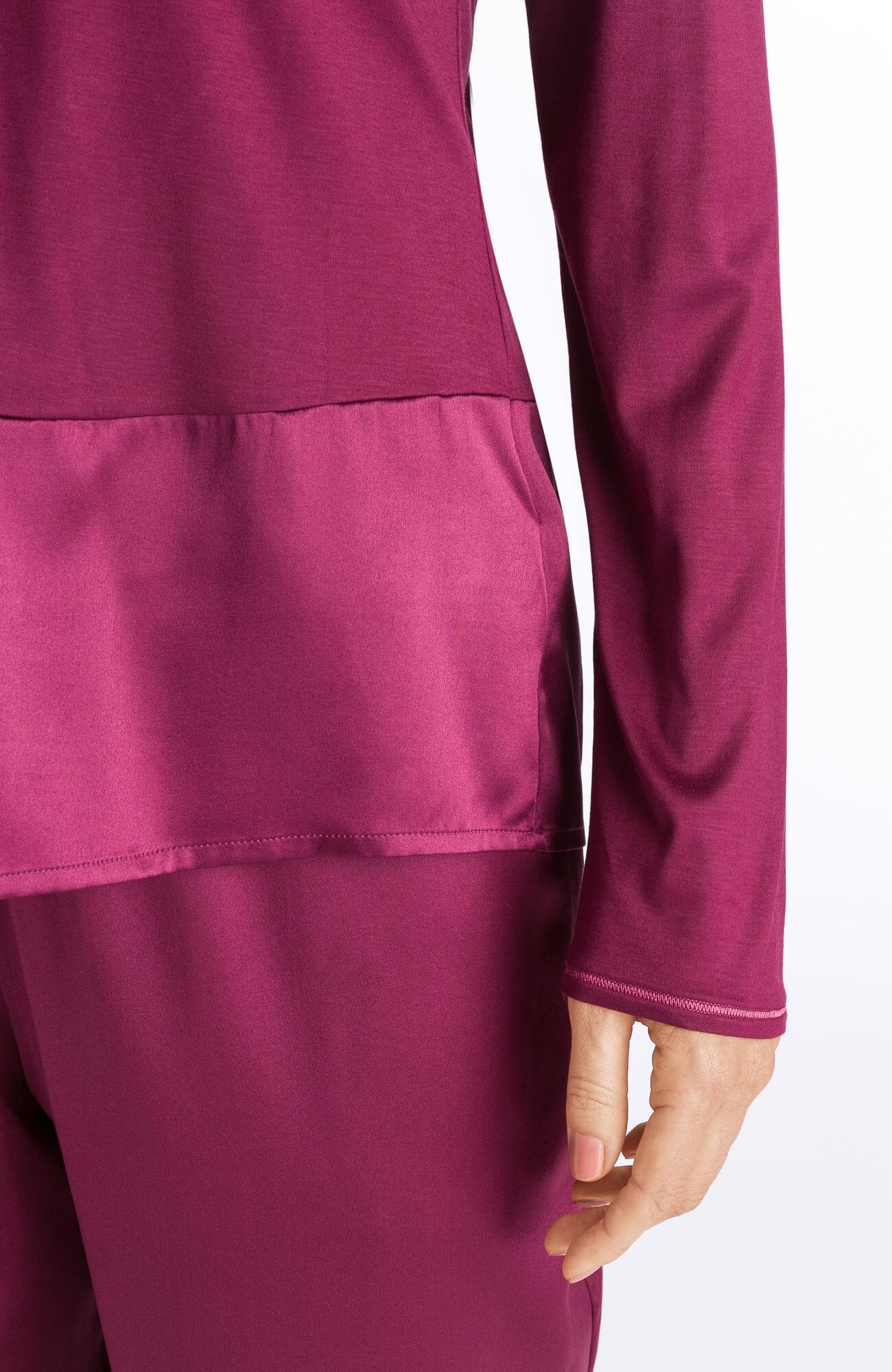 Пижамная рубашка из микромодала и шелка. Цвет Фиолетовый (071428)