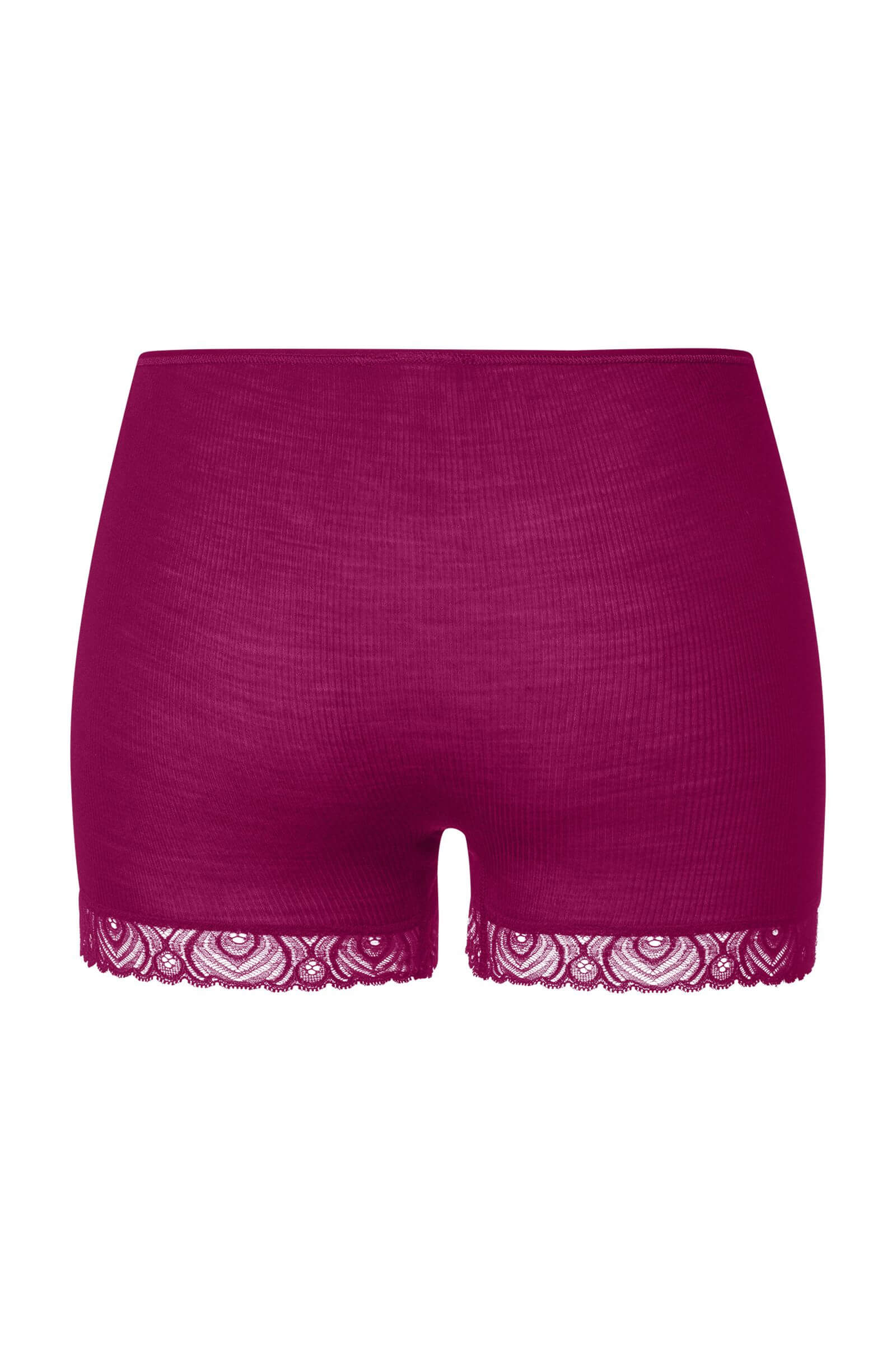 Термотрусы из шерсти и шелка с кружевом. Цвет Фуксия (072473)